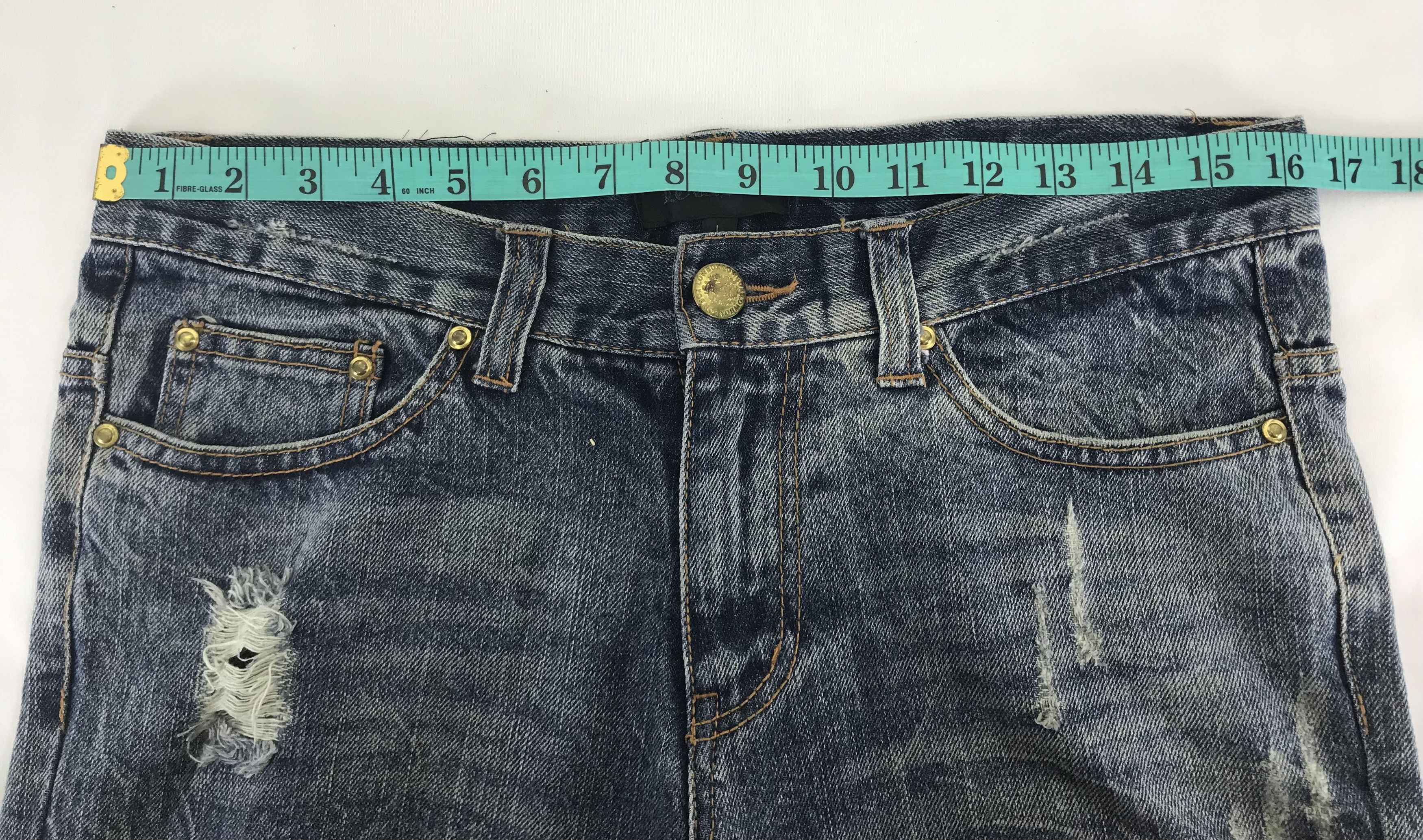 LOWBOX Lowbox Japanese Ripped Style Flare Jeans Bell Bottom Denim Size US 32 / EU 48 - 14 Thumbnail