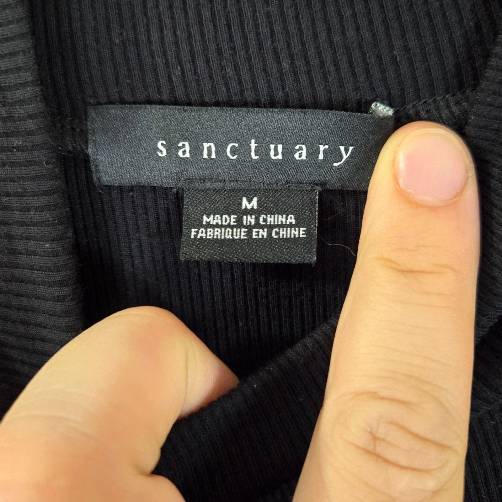Sanctuary Sanctuary Black Bodycon Dress Size Medium Size M / US 6-8 / IT 42-44 - 4 Thumbnail