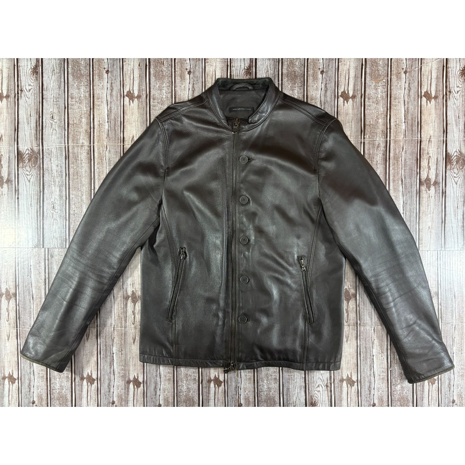 John Varvatos John Varvatos 2014 Collection Full Zip and buttons biker Jac Size US L / EU 52-54 / 3 - 1 Thumbnail