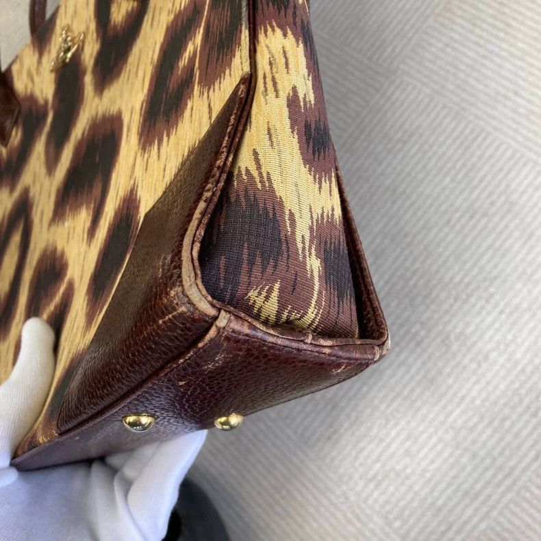 Vivienne Westwood vivienne westwood size os Brown leopard-pattern briefcase Size ONE SIZE - 9 Thumbnail