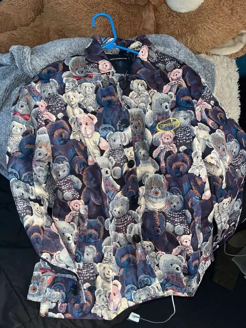 VIBE Korean coach jacket with bears loose oversize Size US L / EU 52-54 / 3 - 7 Thumbnail