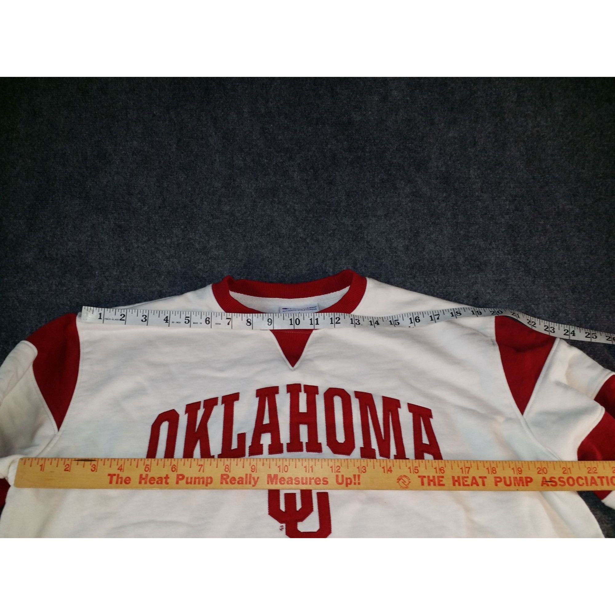 Champion Vintage Oklahoma Sooners Sweatshirt Men Sz L White Maroon Ch Size US L / EU 52-54 / 3 - 4 Thumbnail