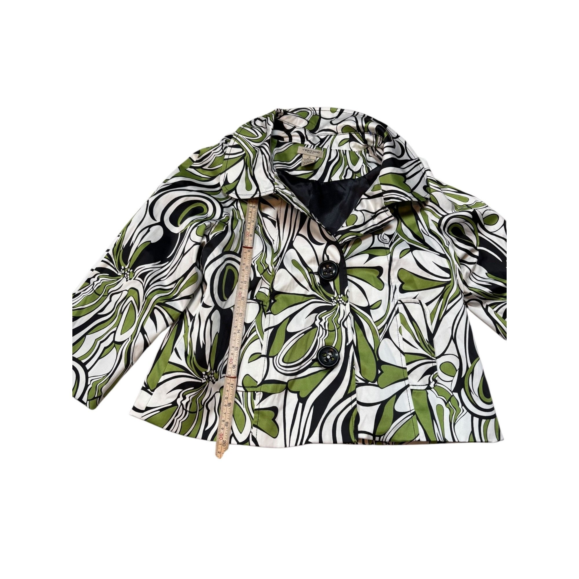 Other vertigo Womens Abstract Print Cropped Jacket With Large Butt Size S / US 4 / IT 40 - 6 Thumbnail