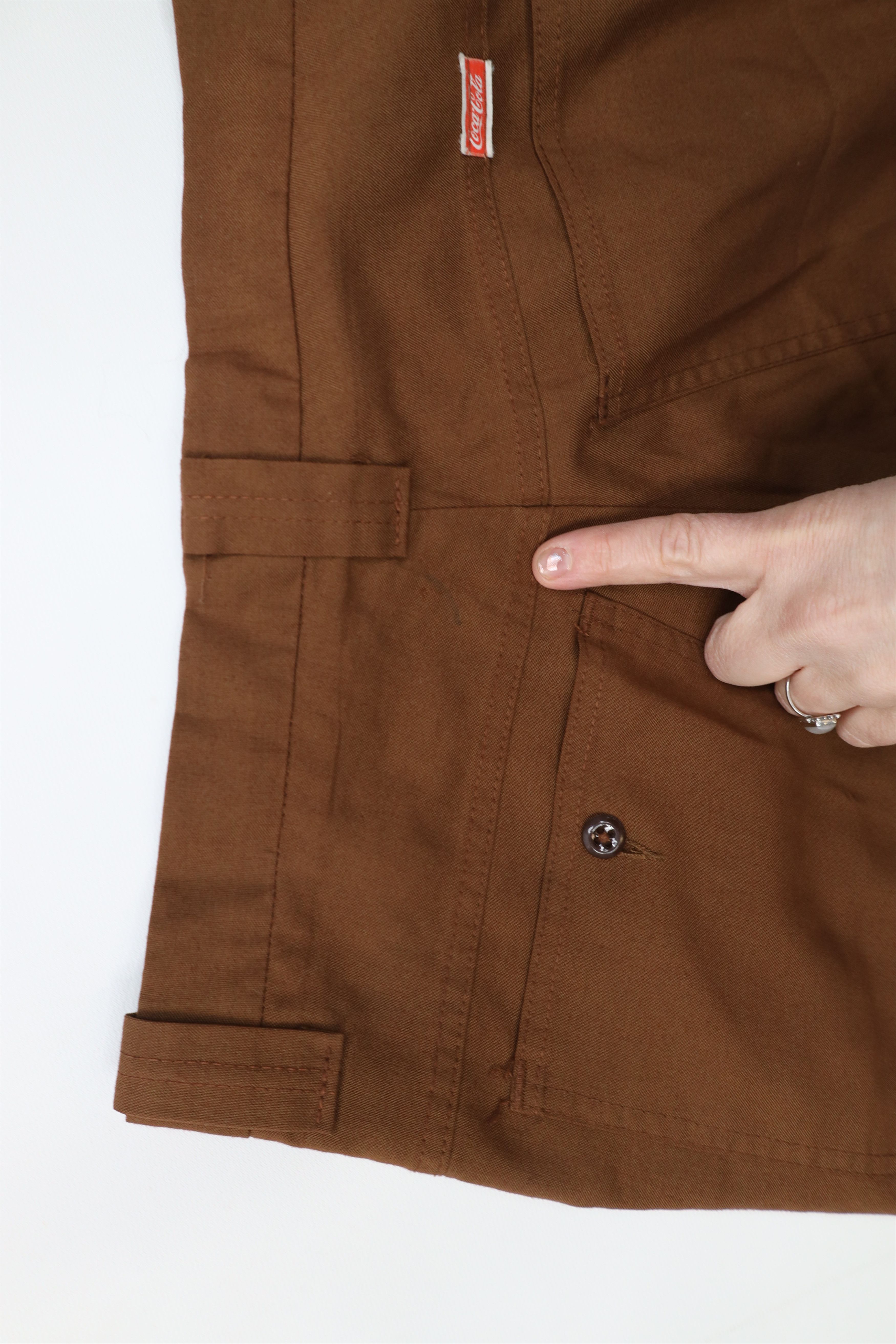 Coca Cola Vintage 70s Coca Cola Wide Leg Chino Pants Trousers USA Size US 32 / EU 48 - 15 Thumbnail
