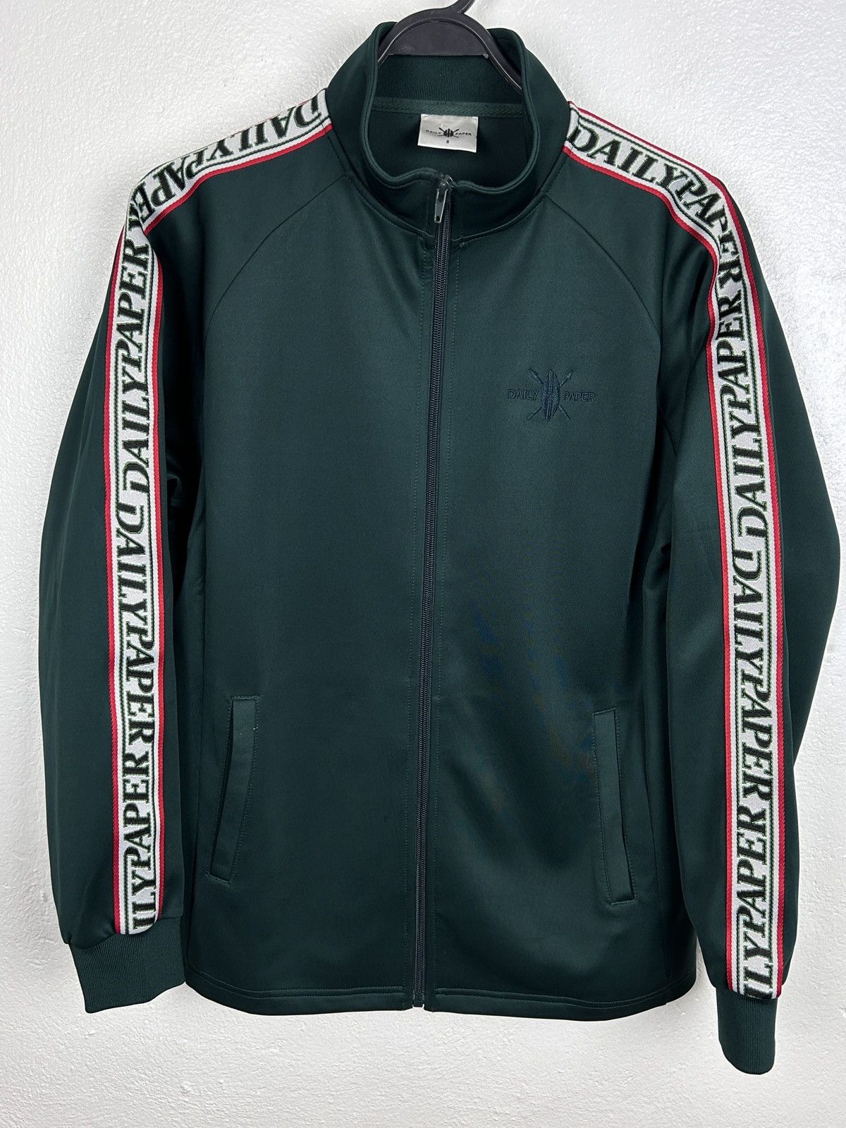 Daily Paper Daily Paper Lampas Zippered Tracksuit Jacket In Green Size US S / EU 44-46 / 1 - 1 Thumbnail