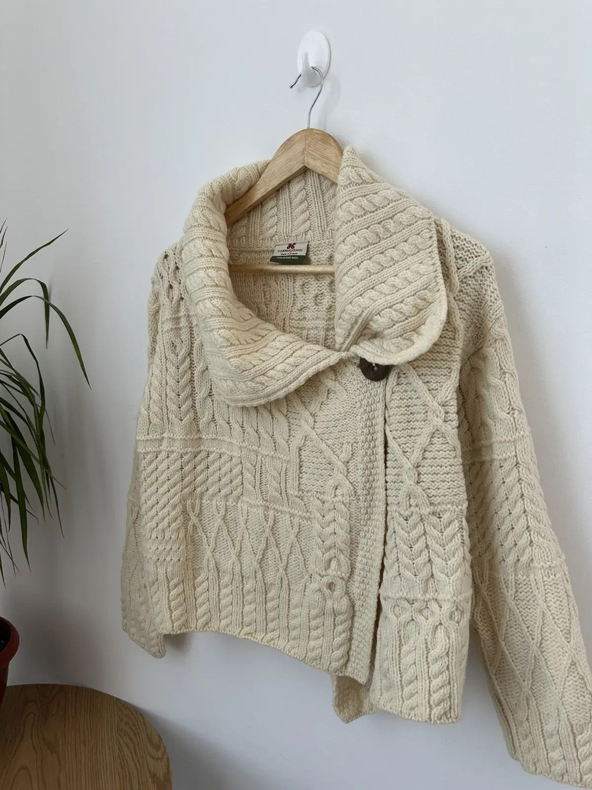 Autumn Cashmere Vintage Carraig Donn Knit Beige Womens Cardigan Size US XS / EU 42 / 0 - 6 Thumbnail