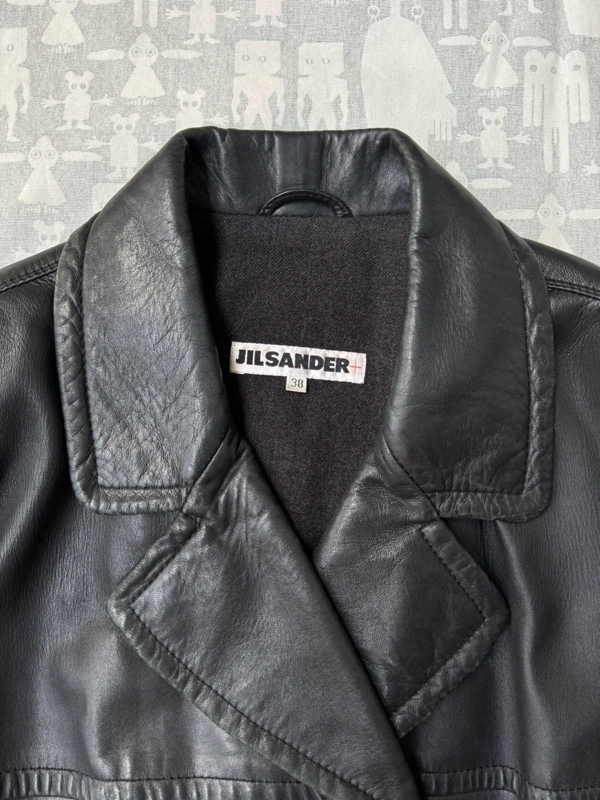 Jil Sander Jil Sander 1980's Double Breasted Leather Caban Jacket Size US S / EU 44-46 / 1 - 2 Thumbnail