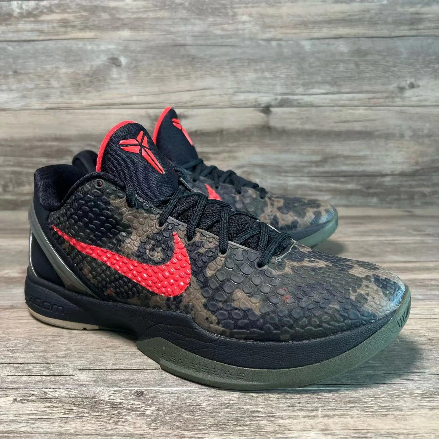 Nike Nike ZK6 Black Red Camo 43 EUR Size US 10 / EU 43 - 2 Thumbnail