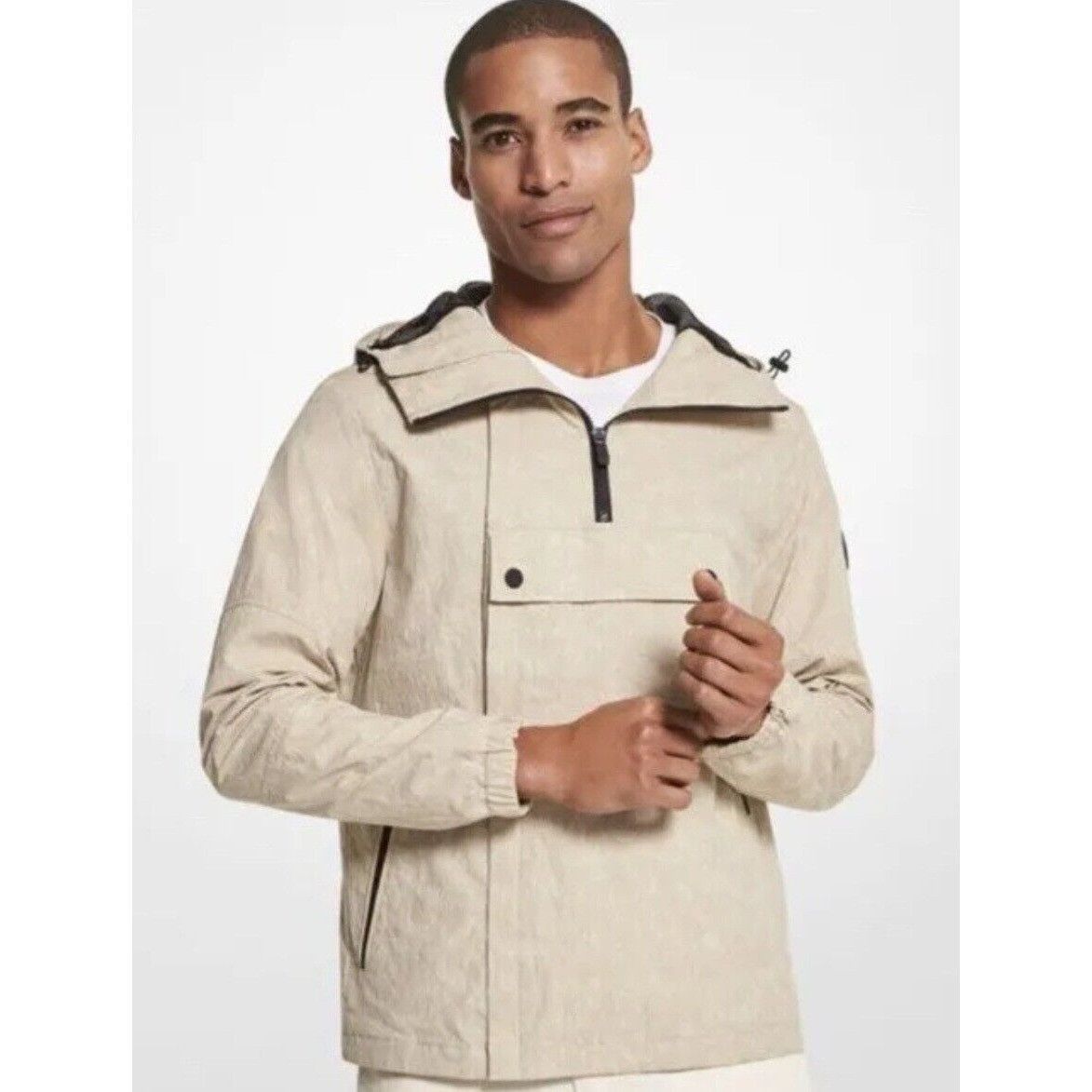 Michael Kors Men's Michael Kors Crinkled Woven Hoodie Cargo Jacket. Size Size US S / EU 44-46 / 1 - 1 Thumbnail