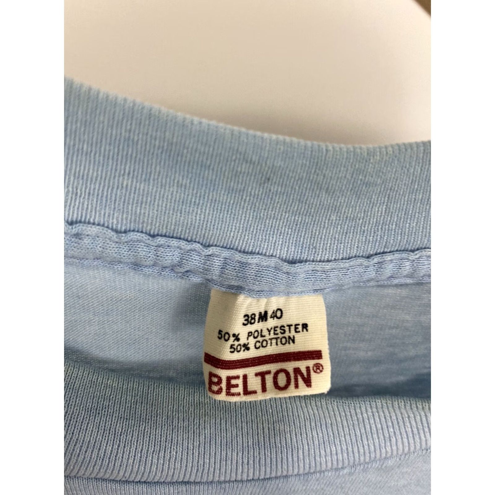 Vintage VTG Belton 80s Andrew Jackson Duracell Of Lancaster Thin 50/50 T-Shirt M USA Belton 80s T-Shirt Blue M Mens Size US M / EU 48-50 / 2 - 2 Thumbnail