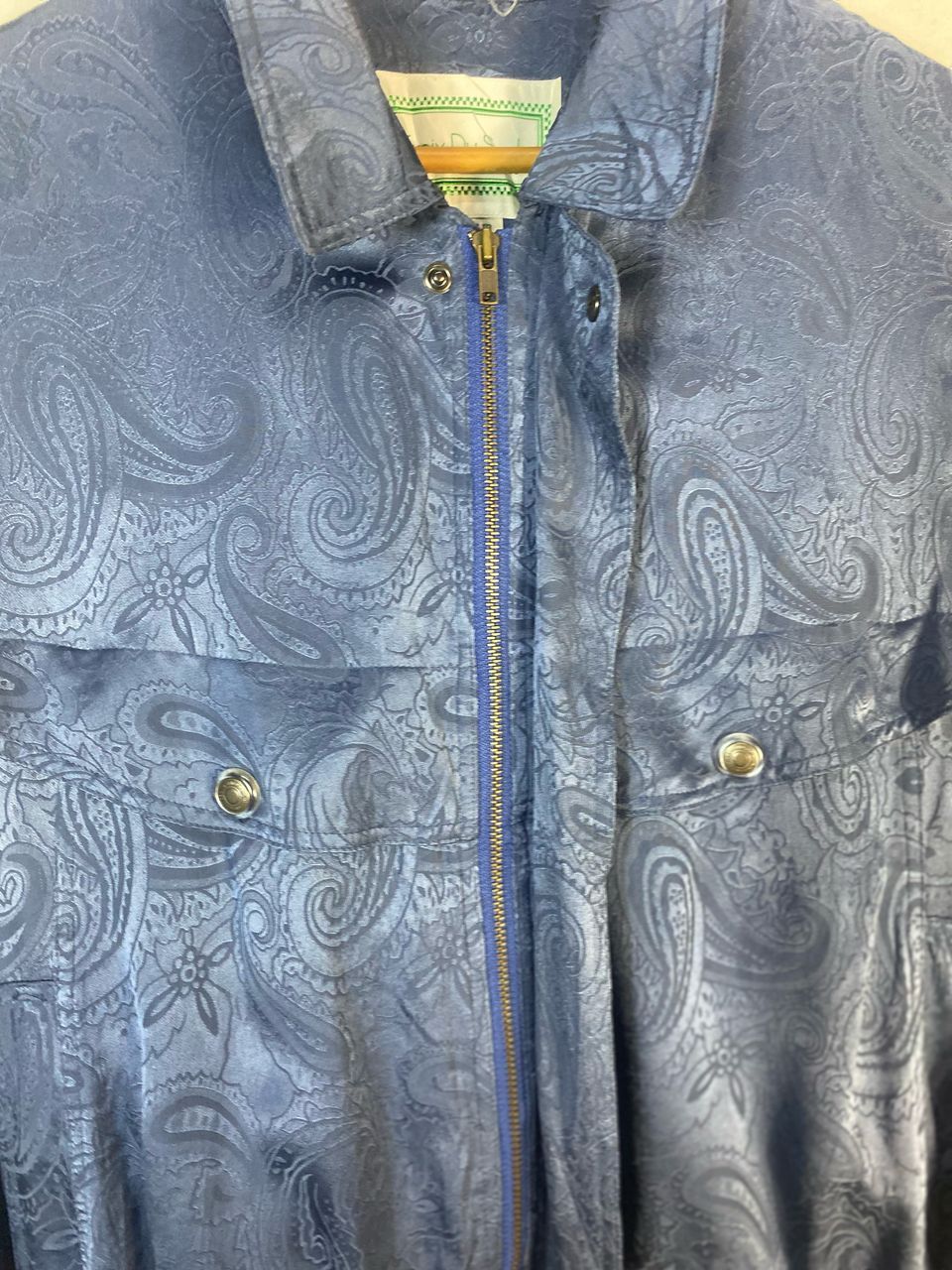 Designer × Japanese Brand × Vintage Unisex🔥croix du did couture pure silk zipper jacket Size US M / EU 48-50 / 2 - 4 Thumbnail