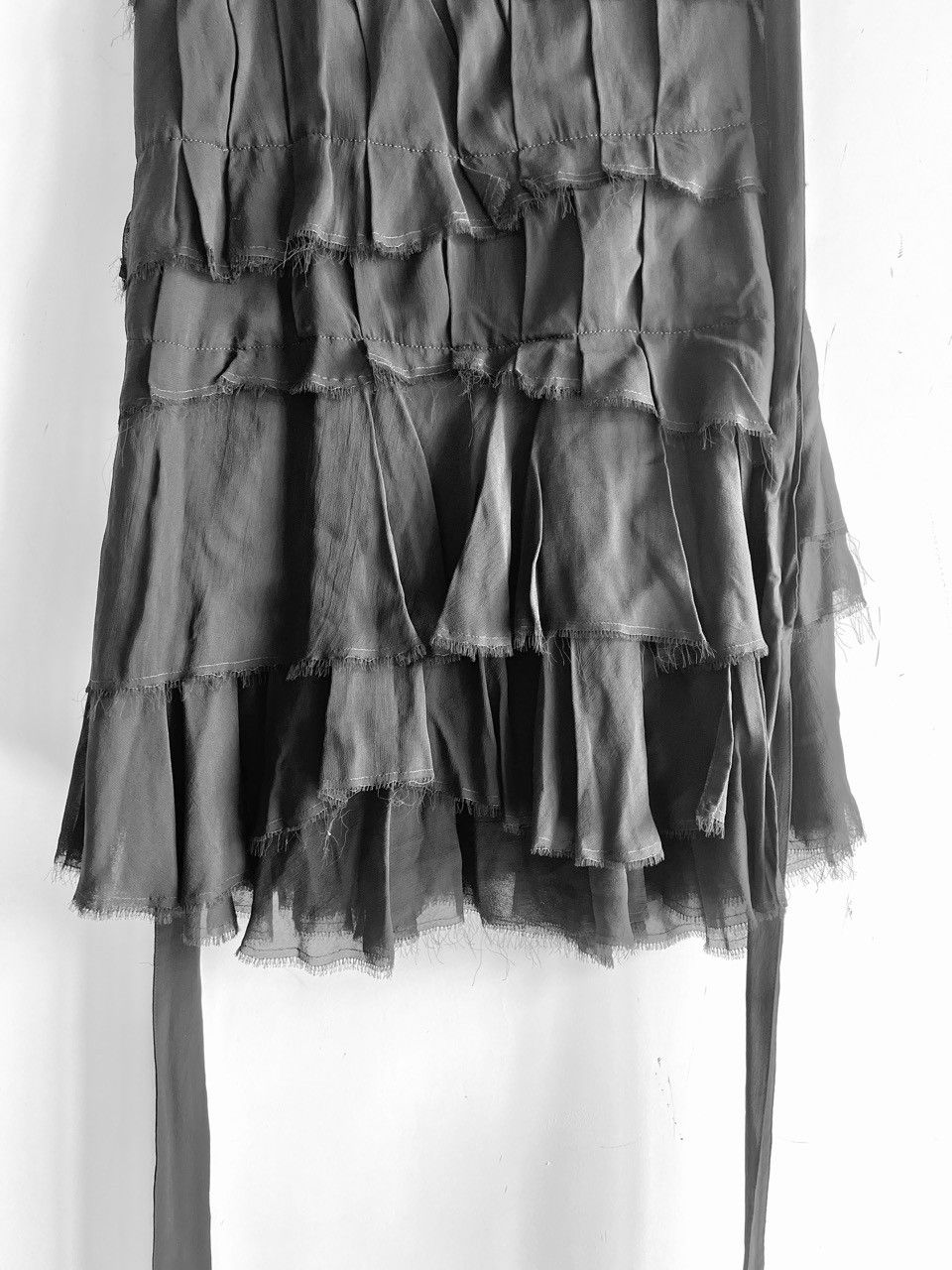 Comme des Garcons Homme Plus COMME des GARCONS HOMME PLUS Deconstructed Wrap Skirt Apron Size 42" / US 20 - 4 Thumbnail