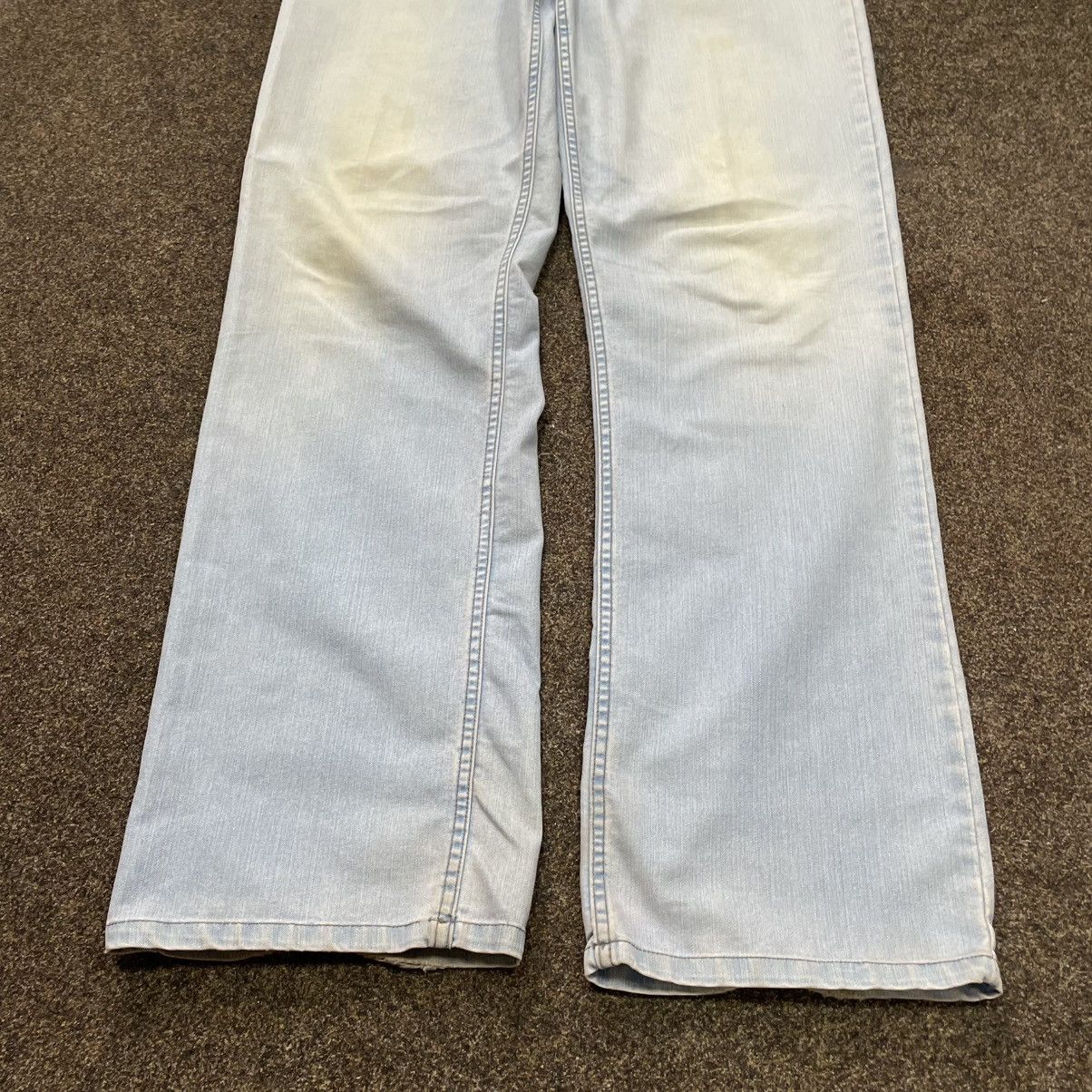 Vintage Vintage 90s Y2K Light Wash Baggy Wide Leg Jeans Skate 34 Size US 34 / EU 50 - 5 Thumbnail