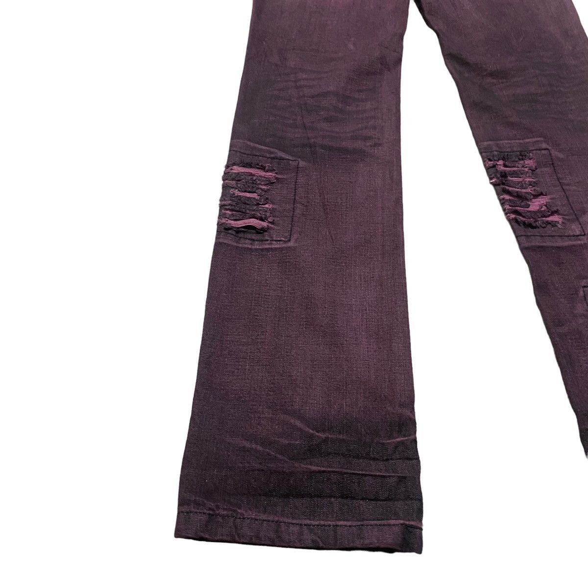 Japanese Brand Japanese Brand Saucy Cool Wine Red Distressed Jeans Size US 32 / EU 48 - 14 Thumbnail