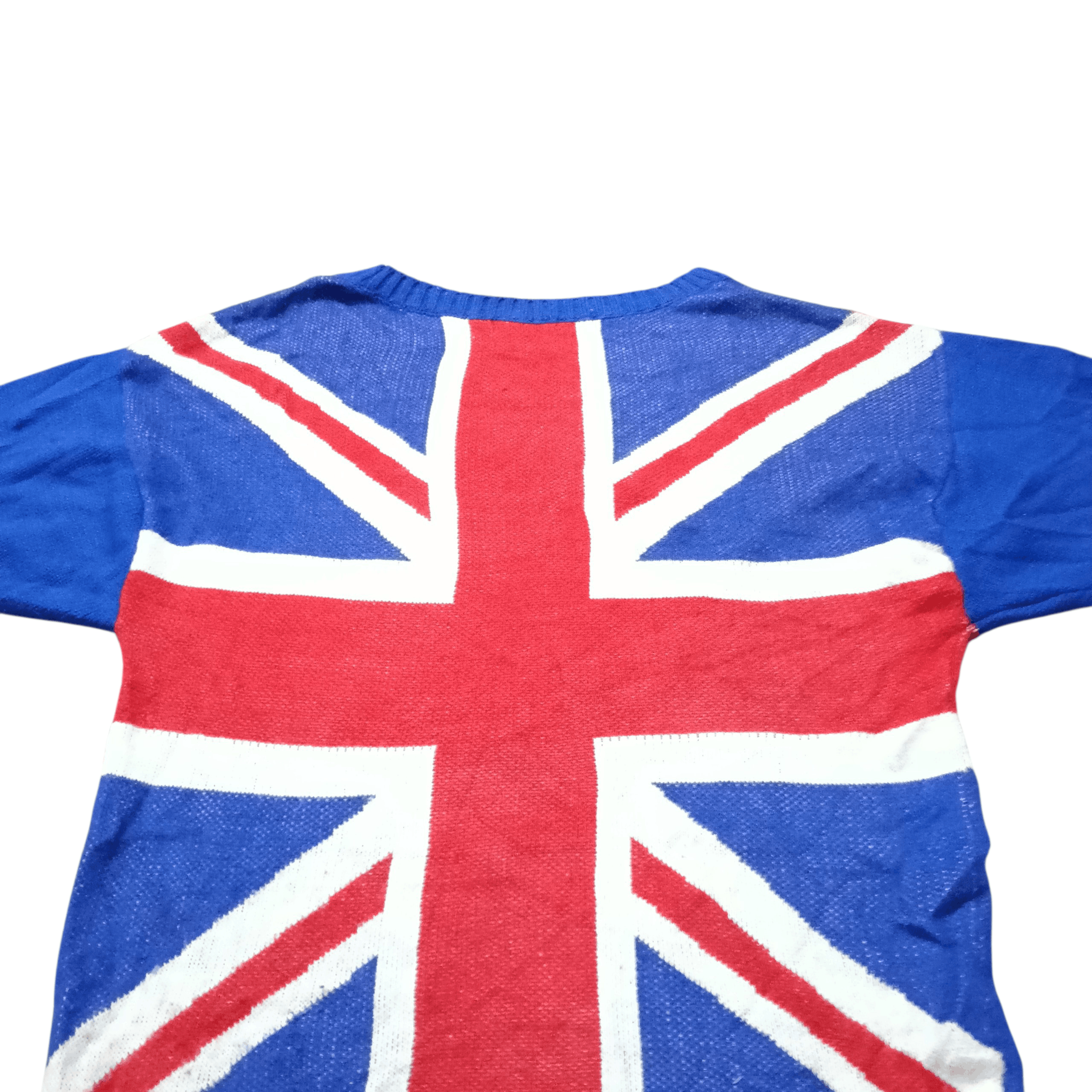 Japanese Brand UNION JACK Flag UK V-Neck Sweater Size L / US 10 / IT 46 - 3 Thumbnail
