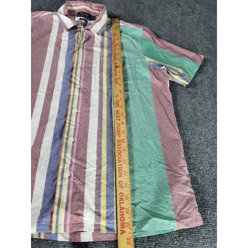 Polo Ralph Lauren Polo Ralph Lauren Classic Fit Sz M Striped Button Up Short S Size US M / EU 48-50 / 2 - 3 Thumbnail