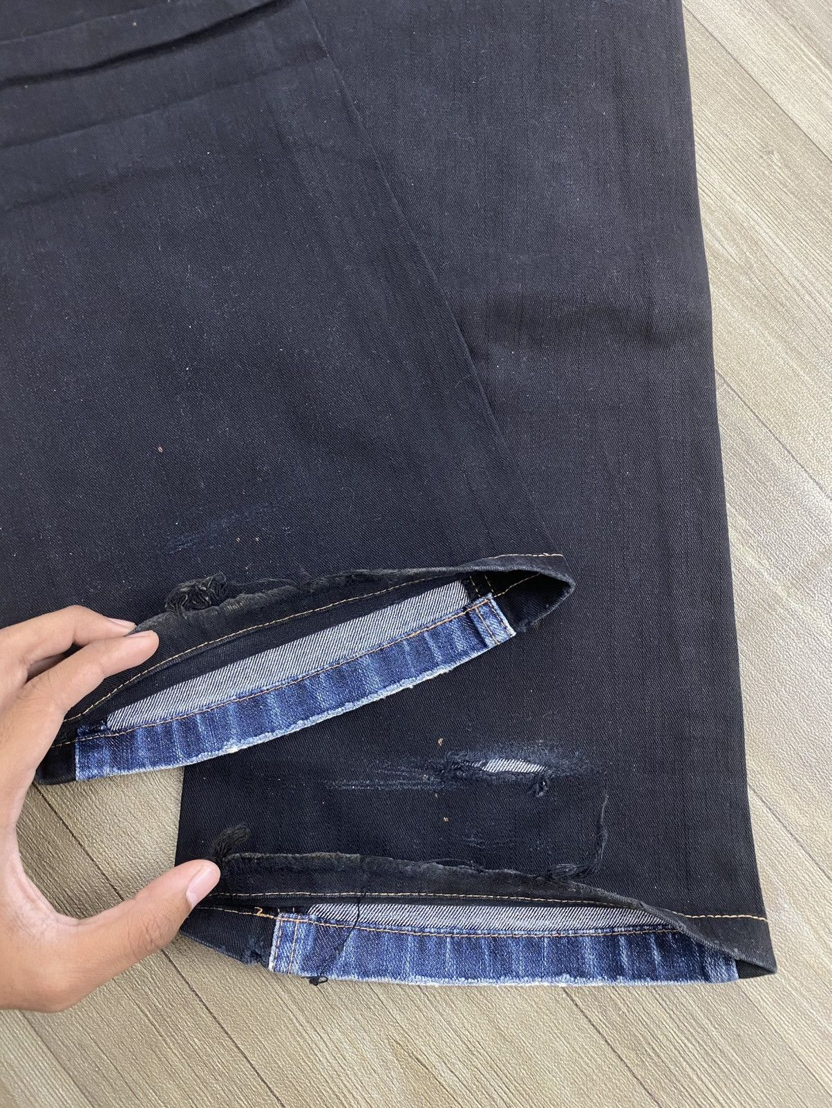 If Six Was Nine 2000s Algonquins Distressed Punk Studded Lgb Flared Jeans Size US 28 / EU 44 - 12 Thumbnail