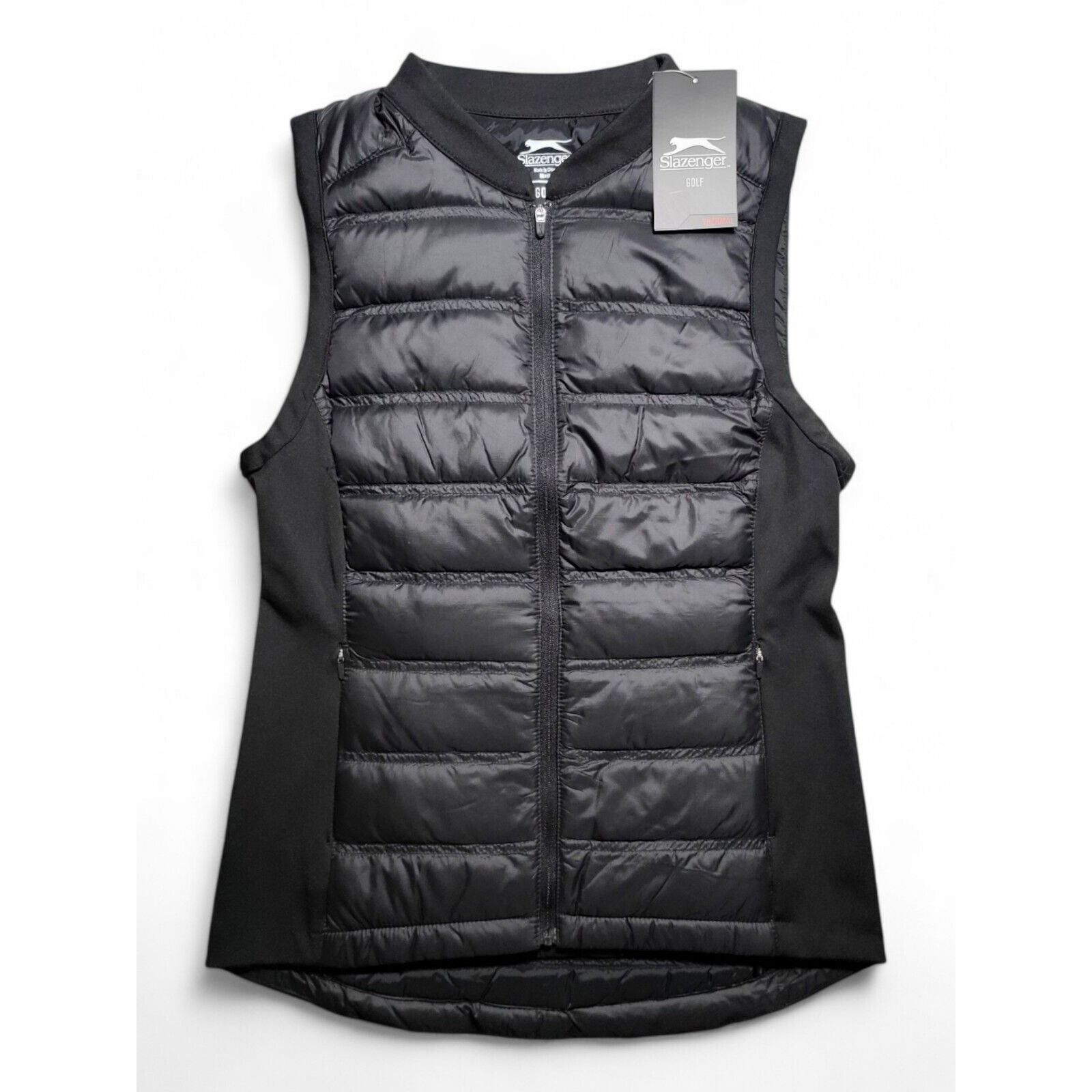 Other NWT SLAZENGER Tech Down Quilted Black Golf Puffer Vest XS Size XS / US 0-2 / IT 36-38 - 3 Thumbnail