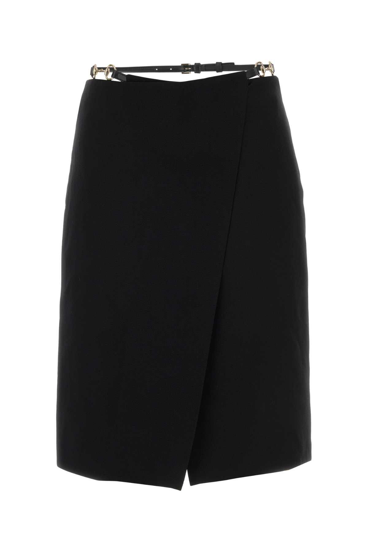 Gucci Black Wool Skirt Size 28" / US 6 / IT 42 - 1 Thumbnail