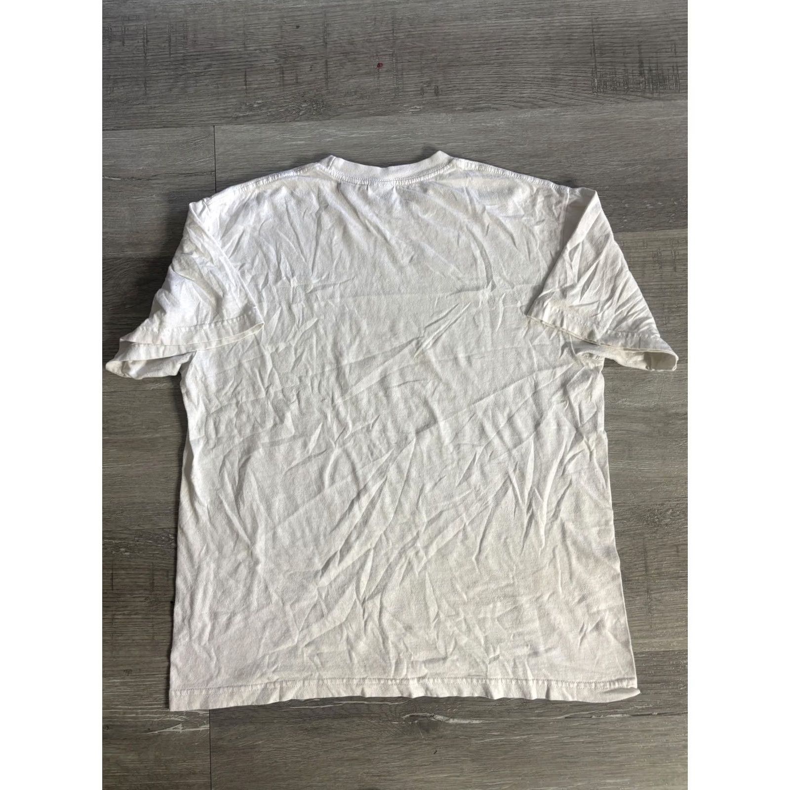 Vintage American Flag Peace Sign Shirt Mens L White Patriotic Graphic Tee USA Size US L / EU 52-54 / 3 - 4 Thumbnail