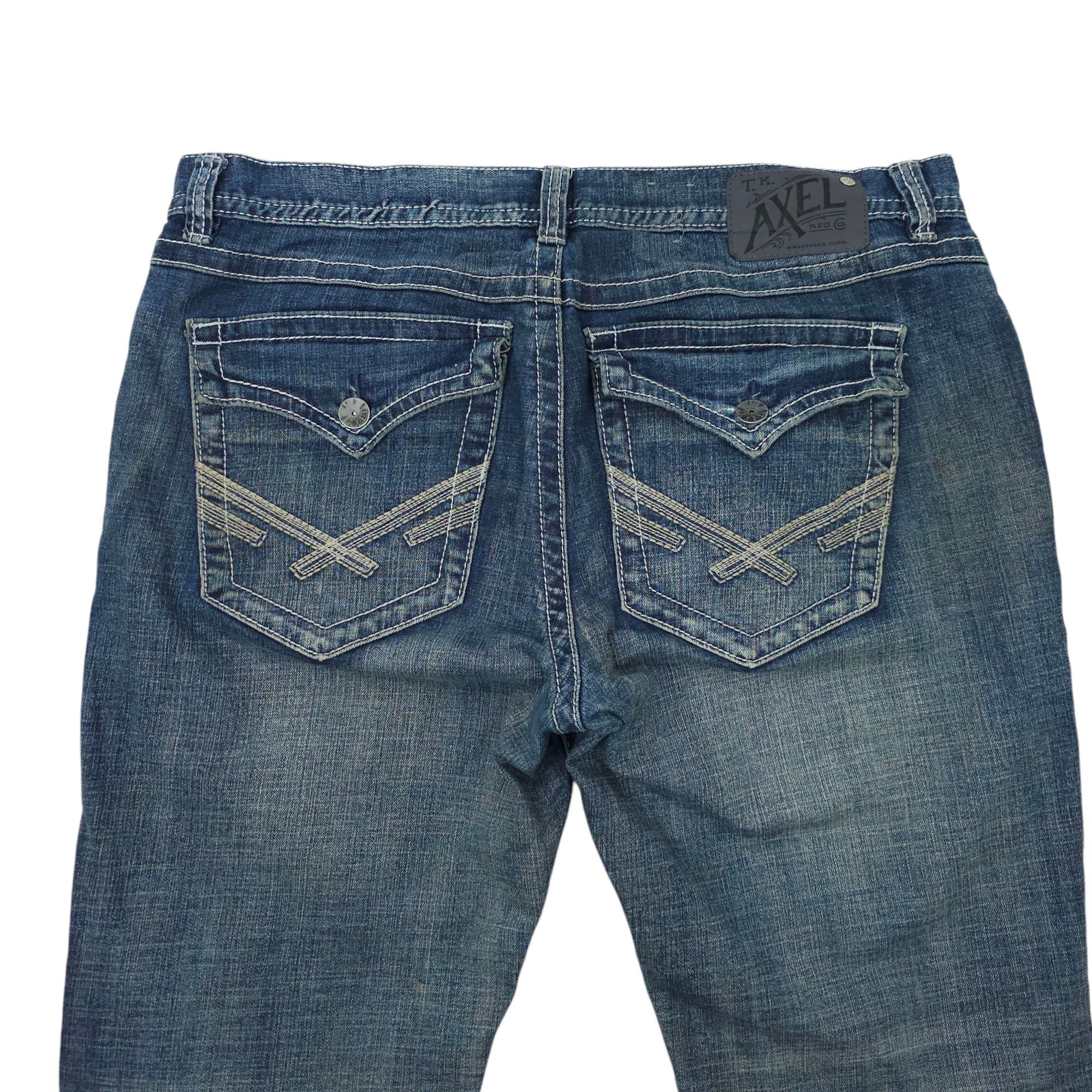 Other T K Axel Vintage Boot Cut Jeans Mens 36 x 30 Distressed Size US 36 / EU 52 - 11 Thumbnail
