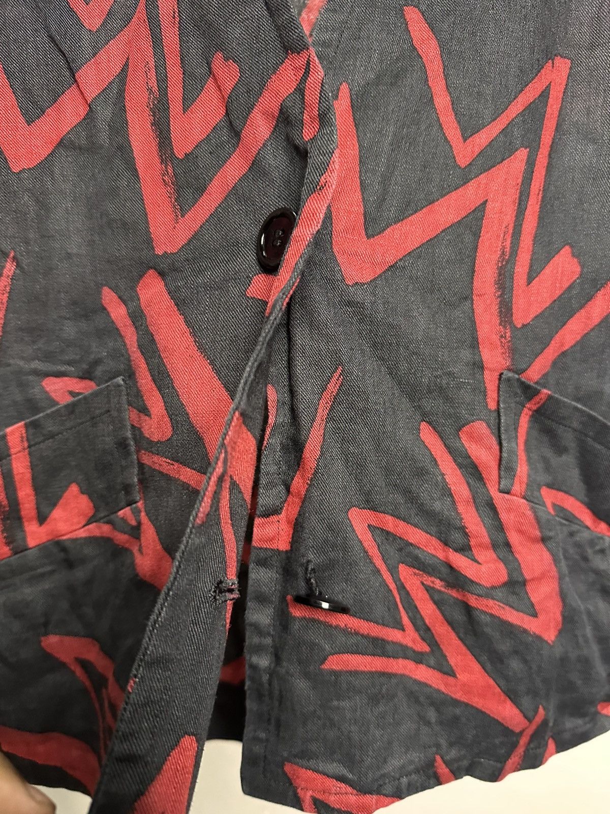 Givenchy Givenchy Glamour Lightning Abstract Graphic Cropped Blazer Size M / US 6-8 / IT 42-44 - 6 Thumbnail
