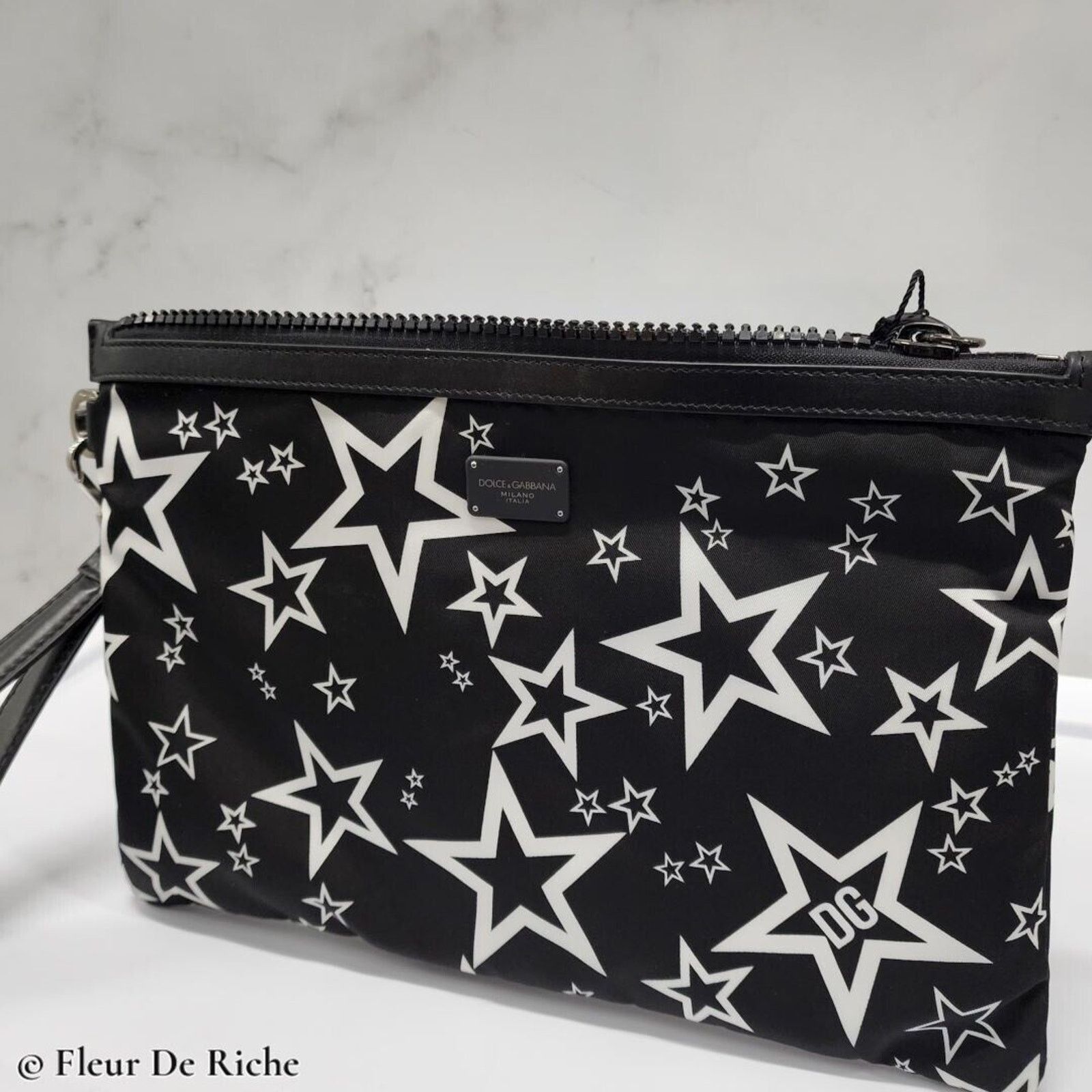 Dolce & Gabbana Dolce & Gabbana Millennials Star Wristlet / Clutch Black Size ONE SIZE - 2 Thumbnail