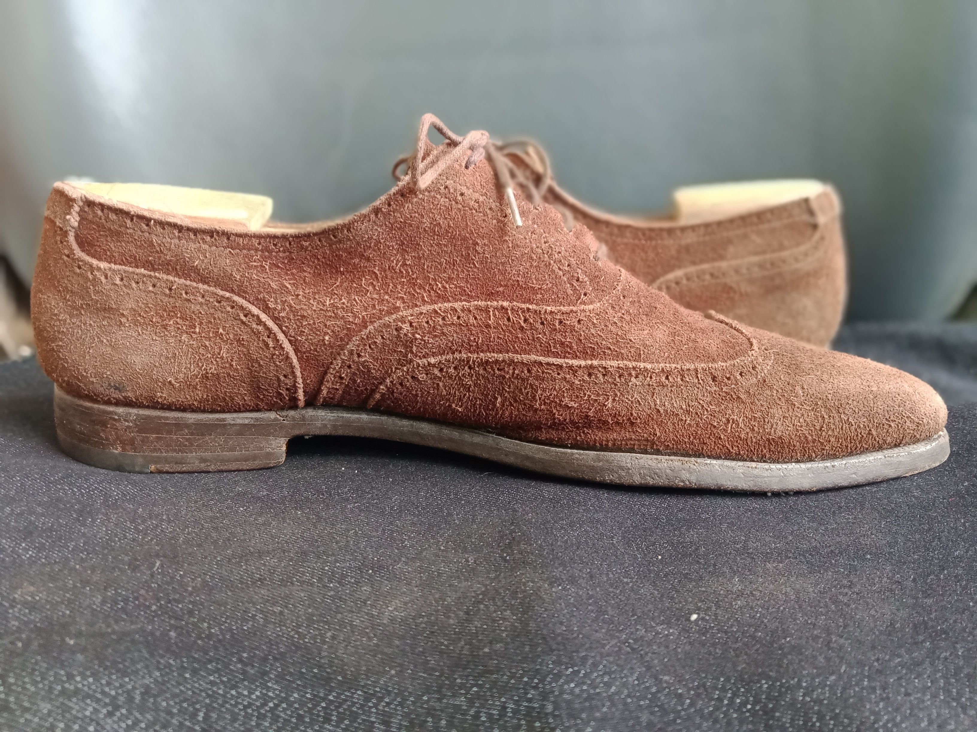 Crockett & Jones Drummond 5056 Wingtip Full Brogue Size 7½ D in Brown, Men's (Size 8.5) — image 6 of 6