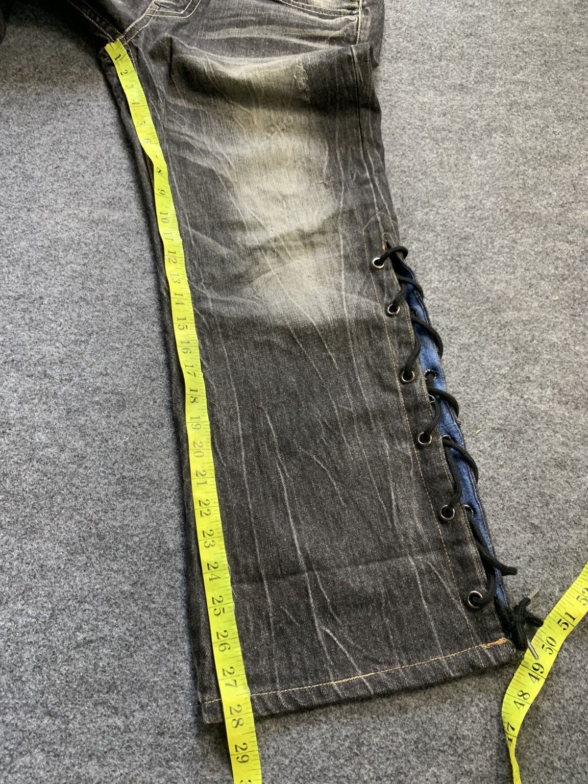 Japanese Brand Lace up pasta denim pant vkei style japanese brand Size US 36 / EU 52 - 18 Thumbnail