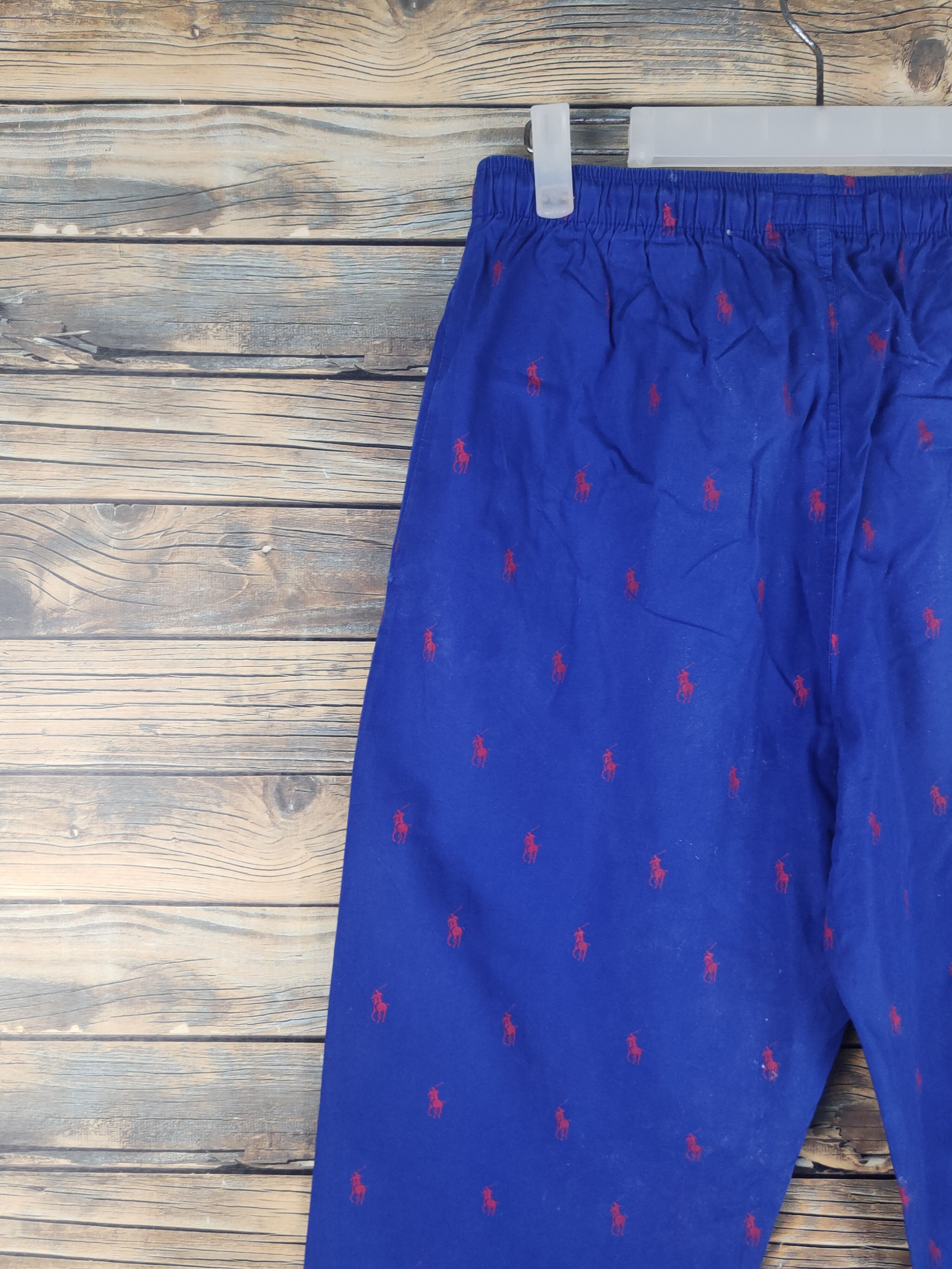 Polo Ralph Lauren DL Polo Ralph Lauren Blue Sleep Pants #46-014 Size US 28 / EU 44 - 8 Thumbnail