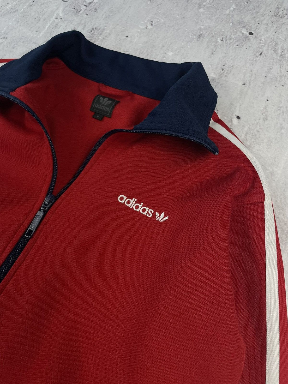 Adidas × Vintage Vintage Y2K Navy Red Adidas Zip Up Size US S / EU 44-46 / 1 - 4 Thumbnail