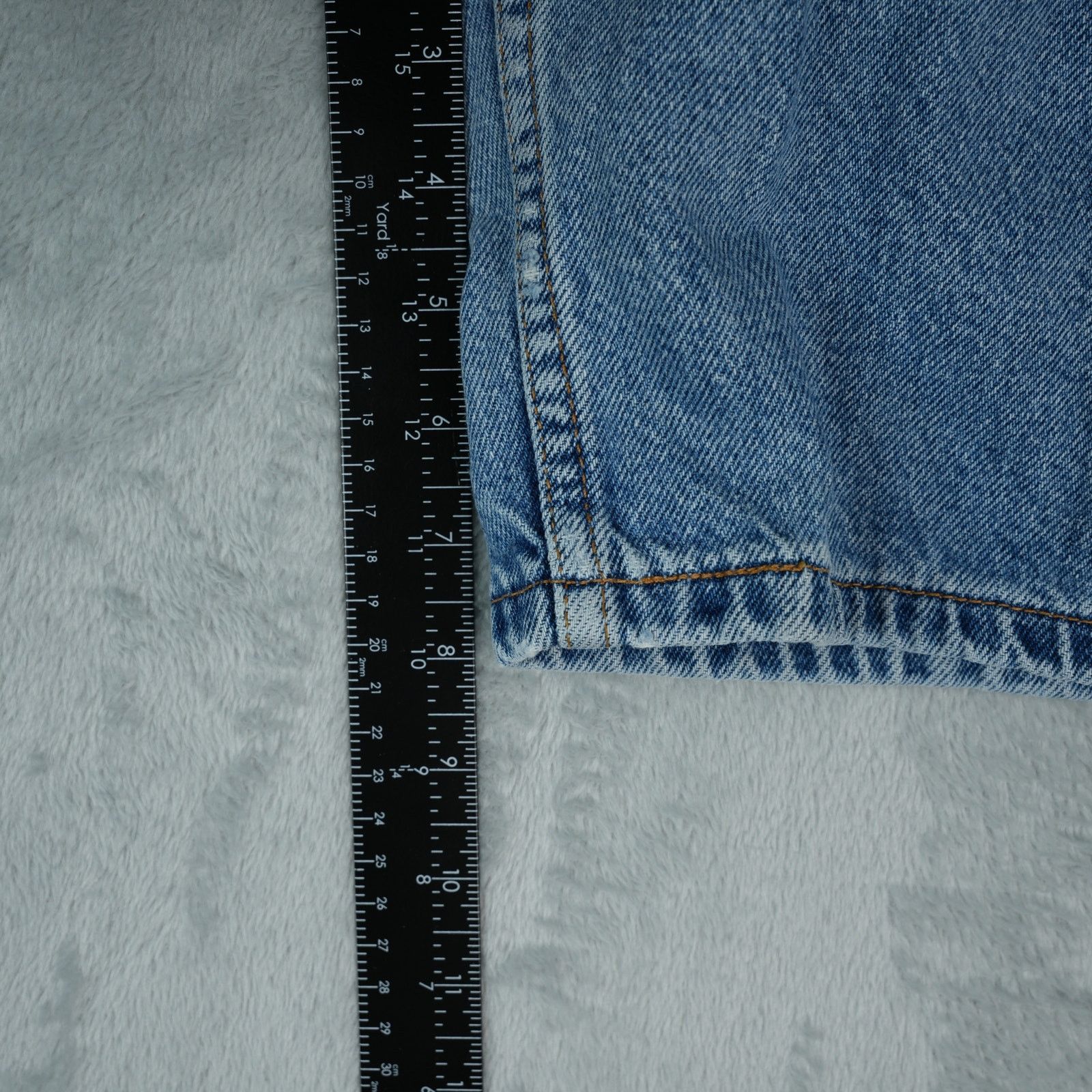 Levi's Vintage Levis 977 Jean Shorts Womens 18W 8" Inseam Jorts Mom Size 35" - 6 Thumbnail