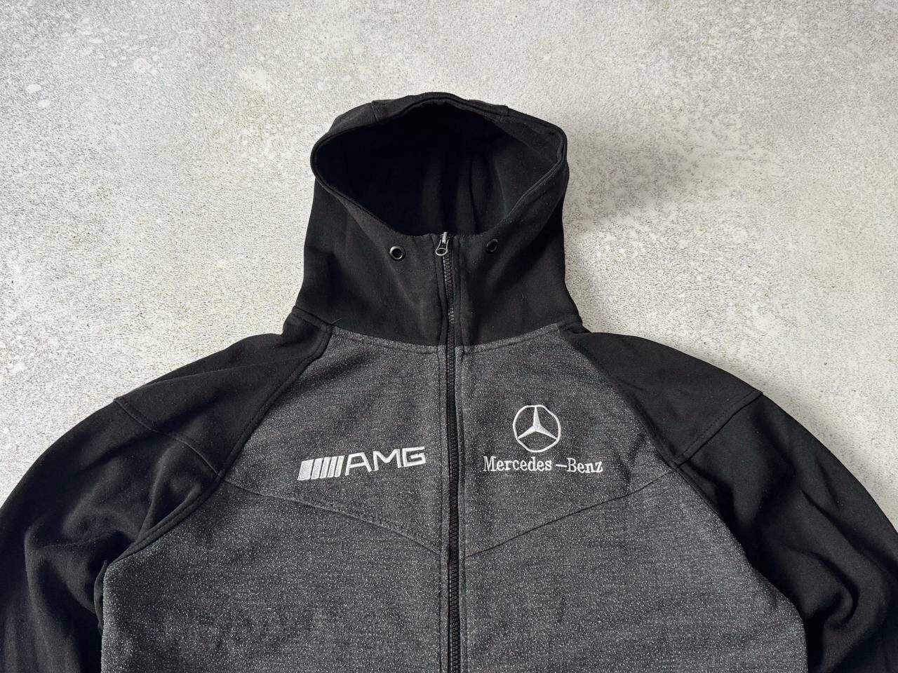 NASCAR × Vintage Vintage Mercedes-Benz AMG Zip Up Racing Hoodie Big Logo Y2K Size US M / EU 48-50 / 2 - 2 Thumbnail