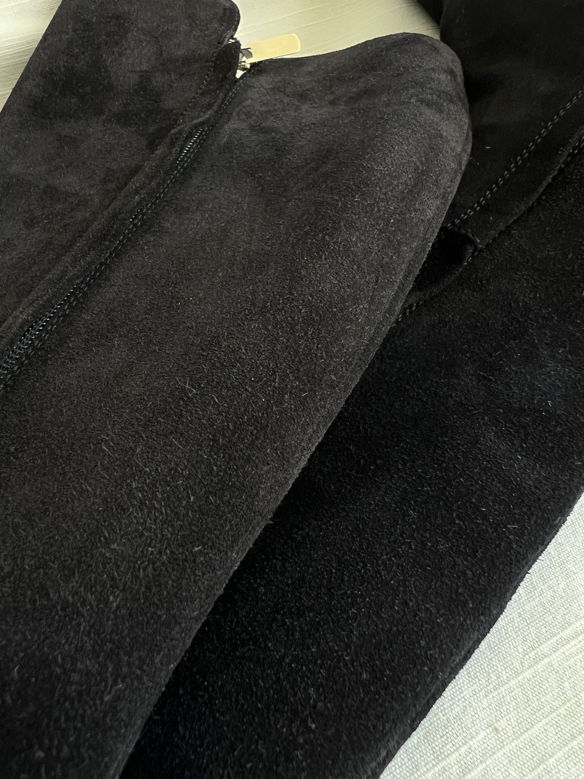 Max Mara Max Mara Suede Women's Knee-High Boots Black Size 38 Size US 8 / IT 38 - 11 Thumbnail