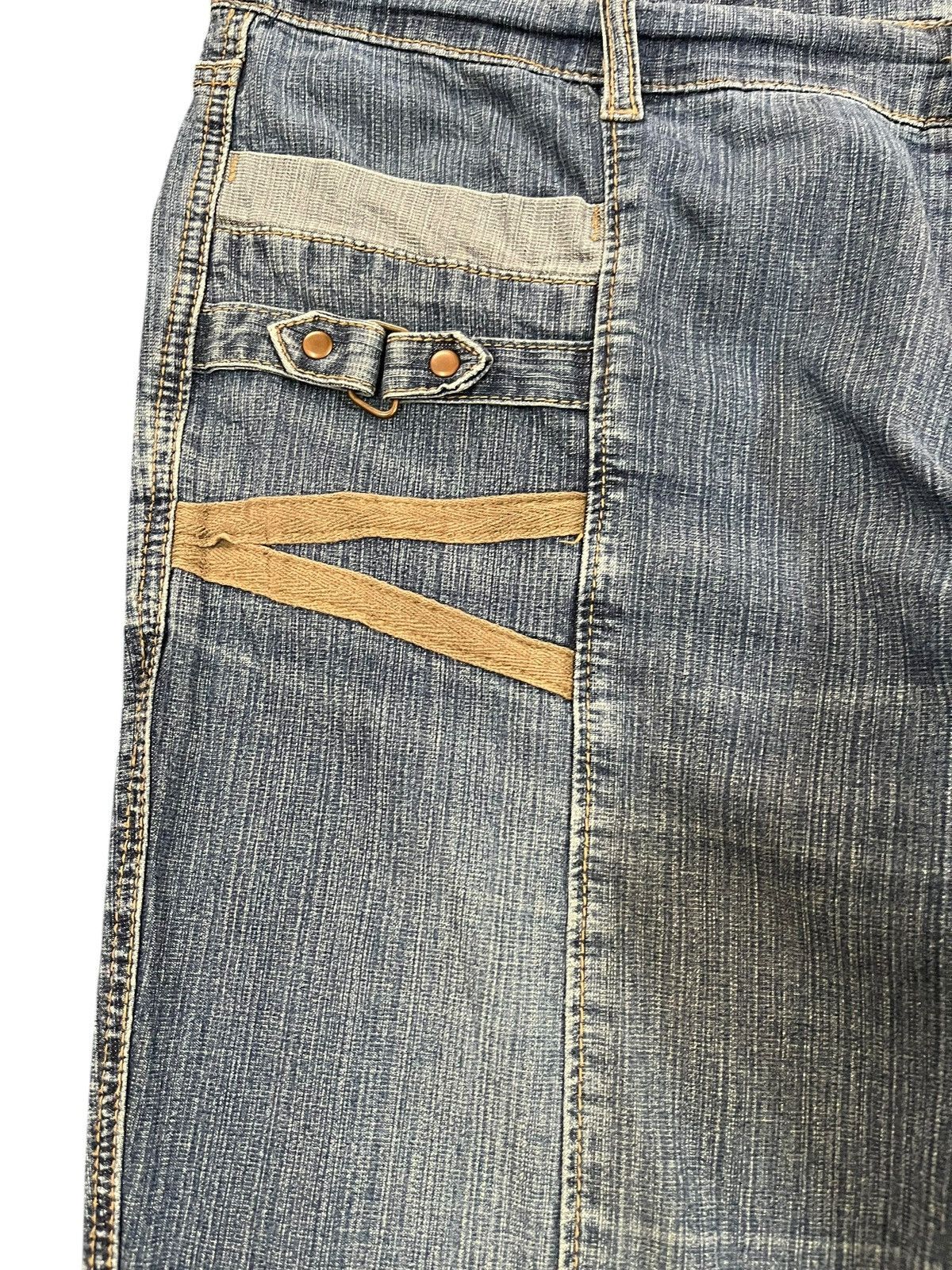 Le Grande Bleu (L.G.B.) × Seditionaries Vintage Advantage Double Belt Avant Garde Denim Size US 37 - 3 Thumbnail