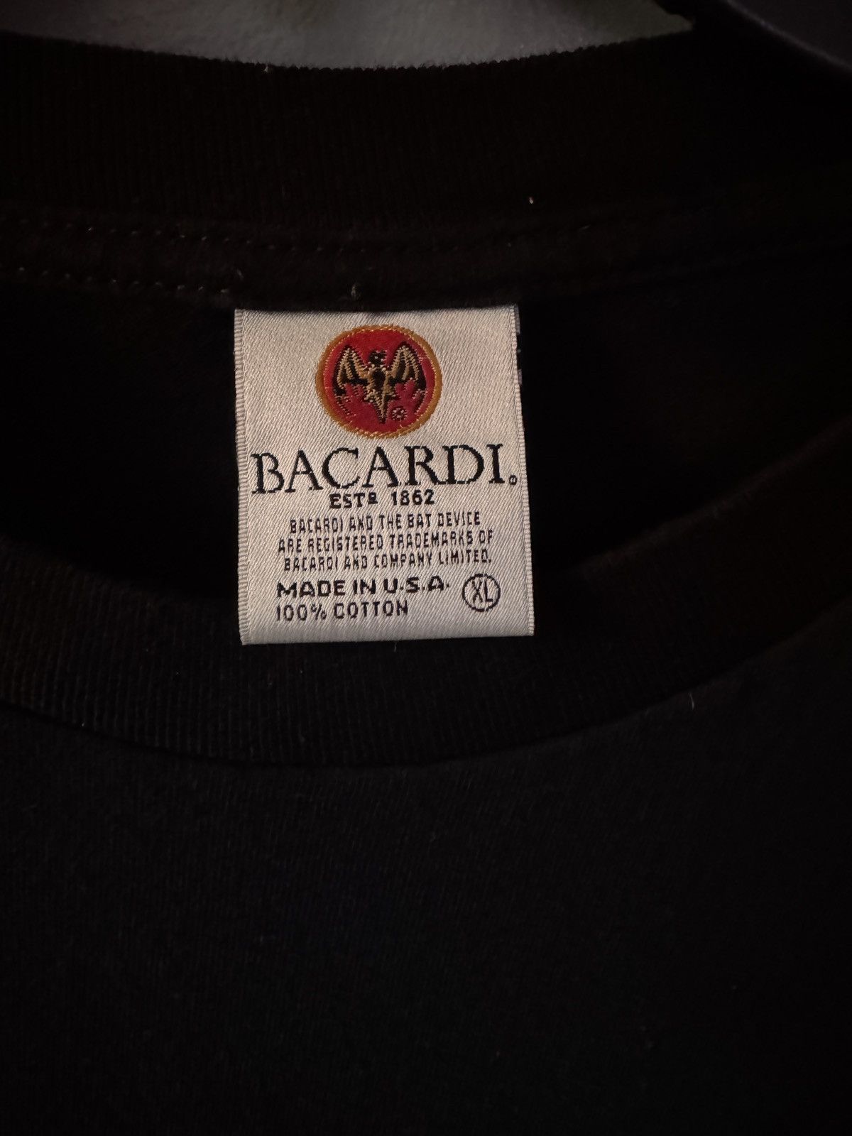 Bacardi Bacardi Vintage Black Tee Size US XL / EU 56 / 4 - 3 Thumbnail
