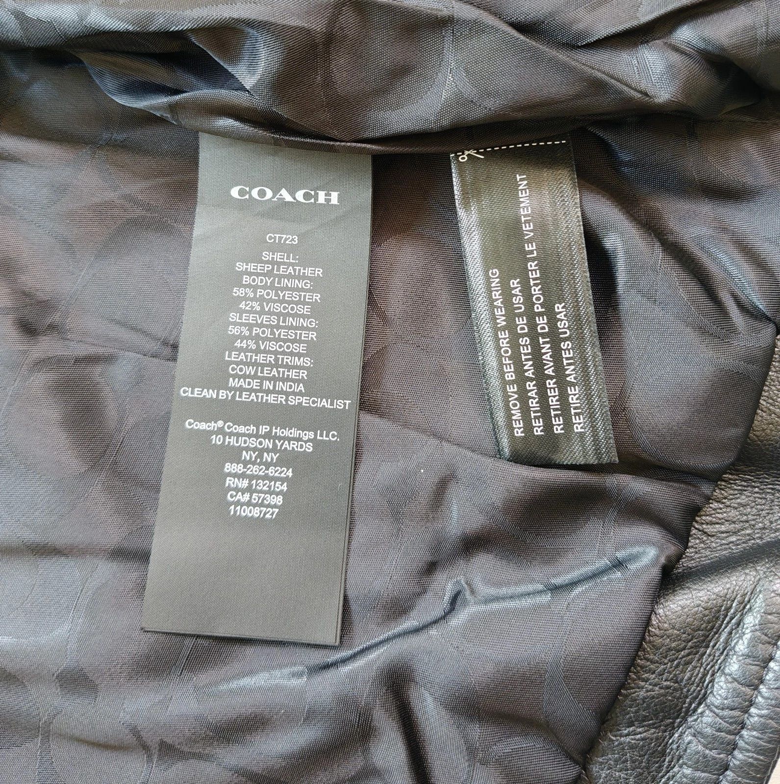 Coach Coach Leather Jacket FTP 5047 Size US S / EU 44-46 / 1 - 9 Thumbnail