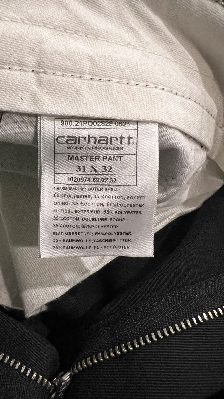 Carhartt Carhartt Canvas Black Pants Size US 32 / EU 48 - 3 Thumbnail