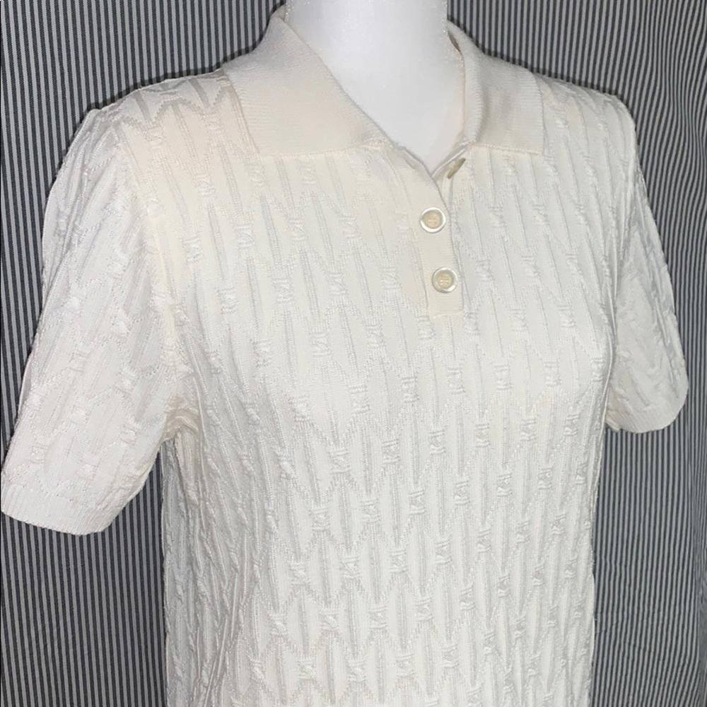 Designer Vintage Alfred Dunner Petite Collared Polo, MP Size M / US 6-8 / IT 42-44 - 2 Thumbnail