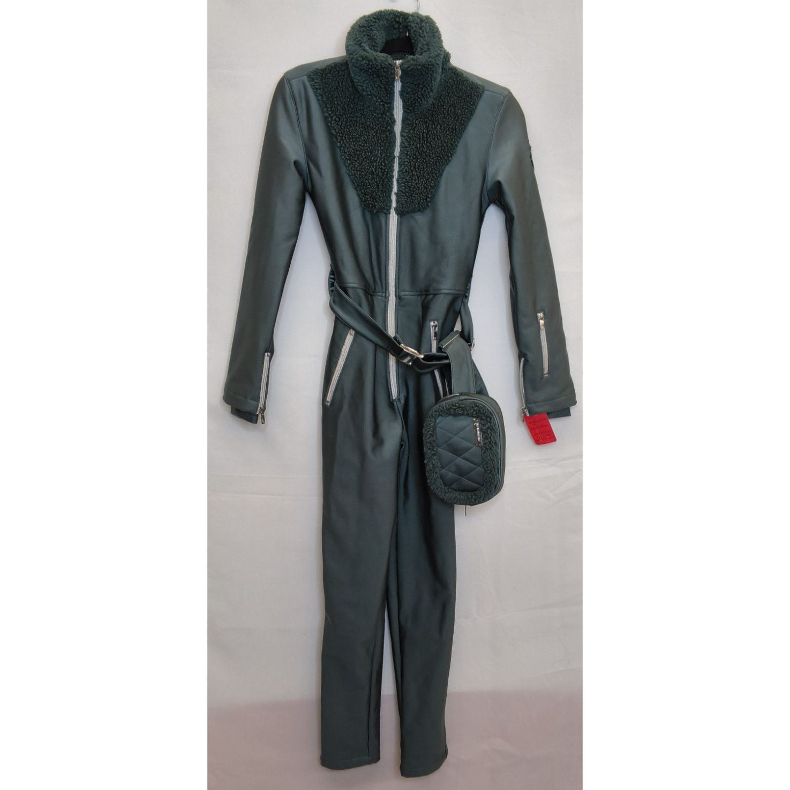 Other My Sunday Ski One Piece Snow Suit Women's S Blue w/ Belt Bag Size 26" / US 2 / IT 38 - 2 Thumbnail