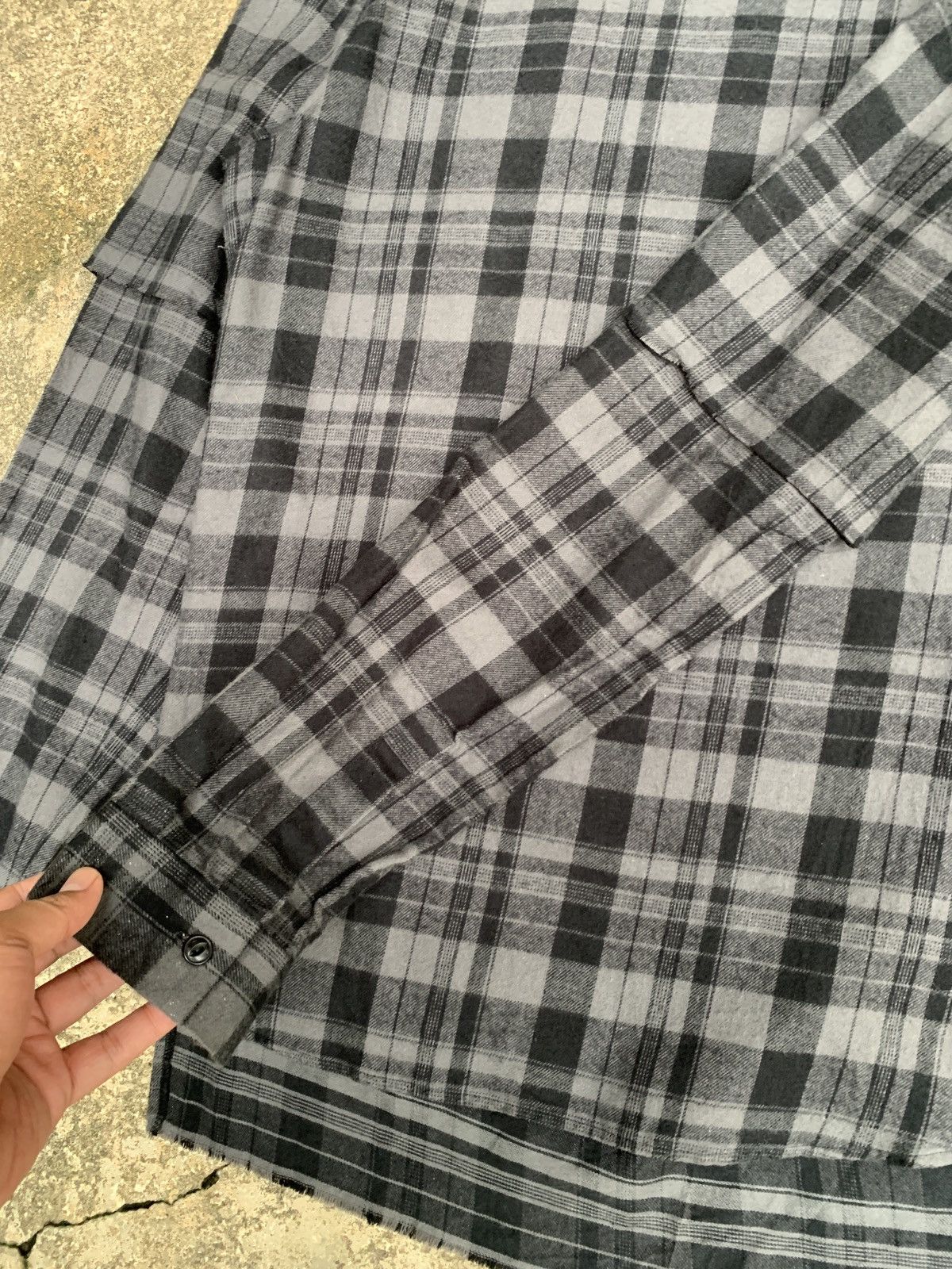 Other Minus Japan Tunic Grey Flannel Side Concealed Zip Shirt Size US M / EU 48-50 / 2 - 4 Thumbnail