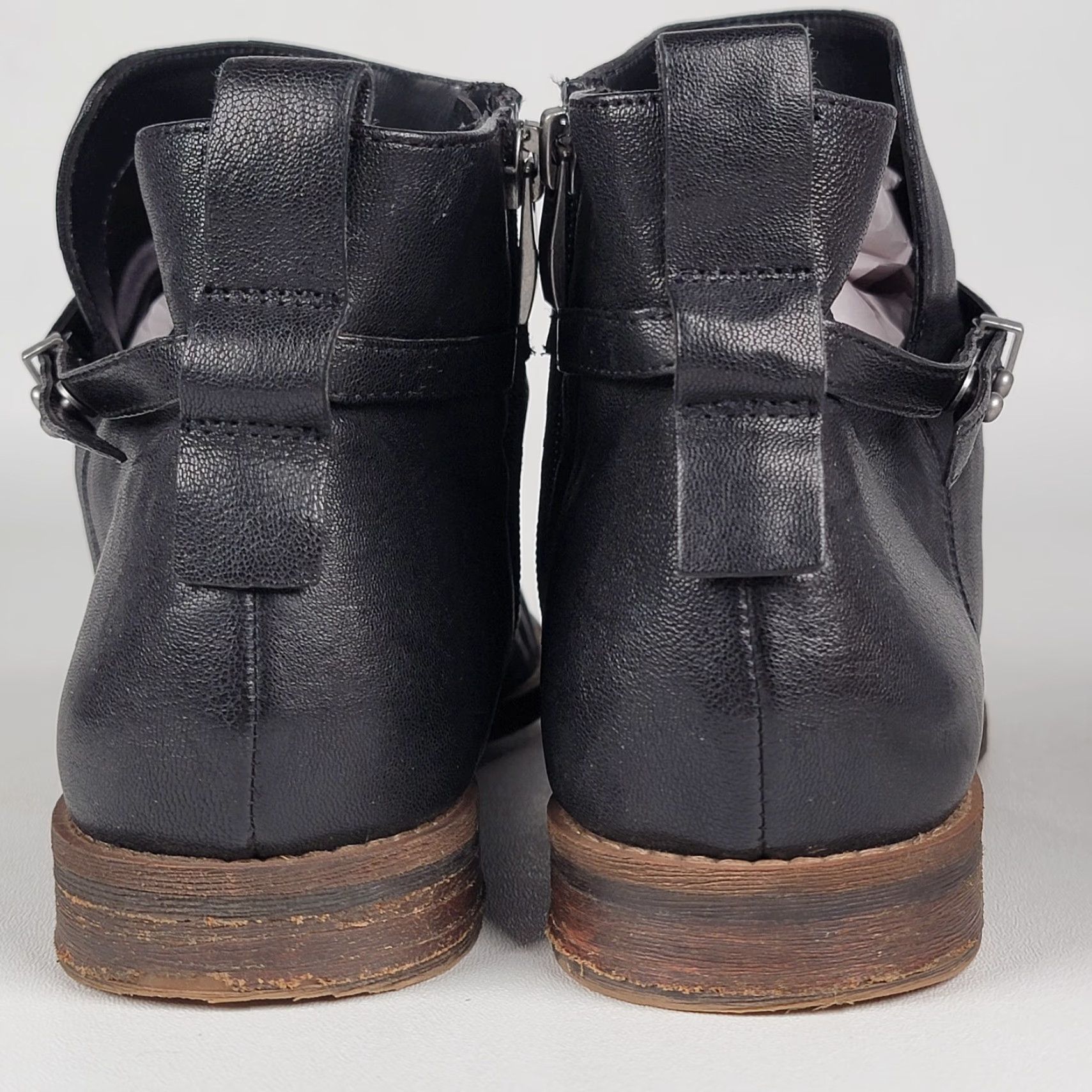 Franco Sarto Franco Sarto Z10823* Black Leather Booties Women Size 9 M Bootie Size US 7 / IT 37 - 7 Thumbnail