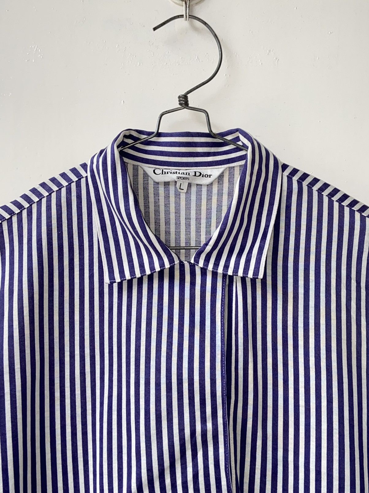 Christian Dior Monsieur × Dior CHRISTIAN DIOR SPORTS Striped Shirt Size S / US 4 / IT 40 - 4 Thumbnail