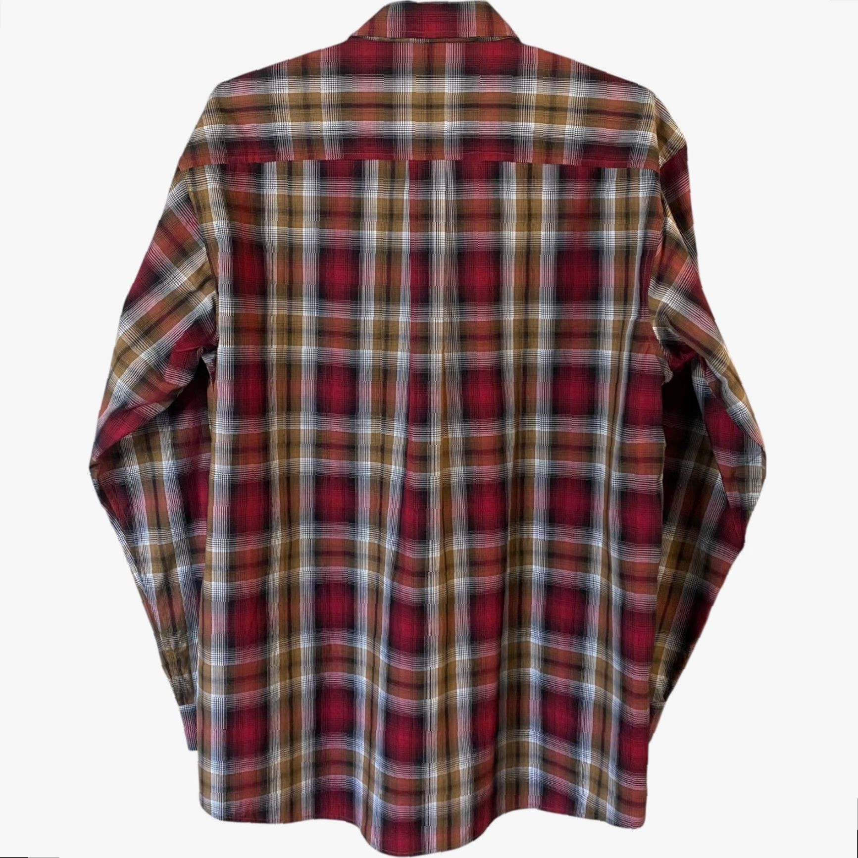 Vintage VINTAGE Cinch Plaid Button-Up Shirt Red Men's XL Reversible Paisley Cuffs Classic Western Size US XL / EU 56 / 4 - 4 Thumbnail