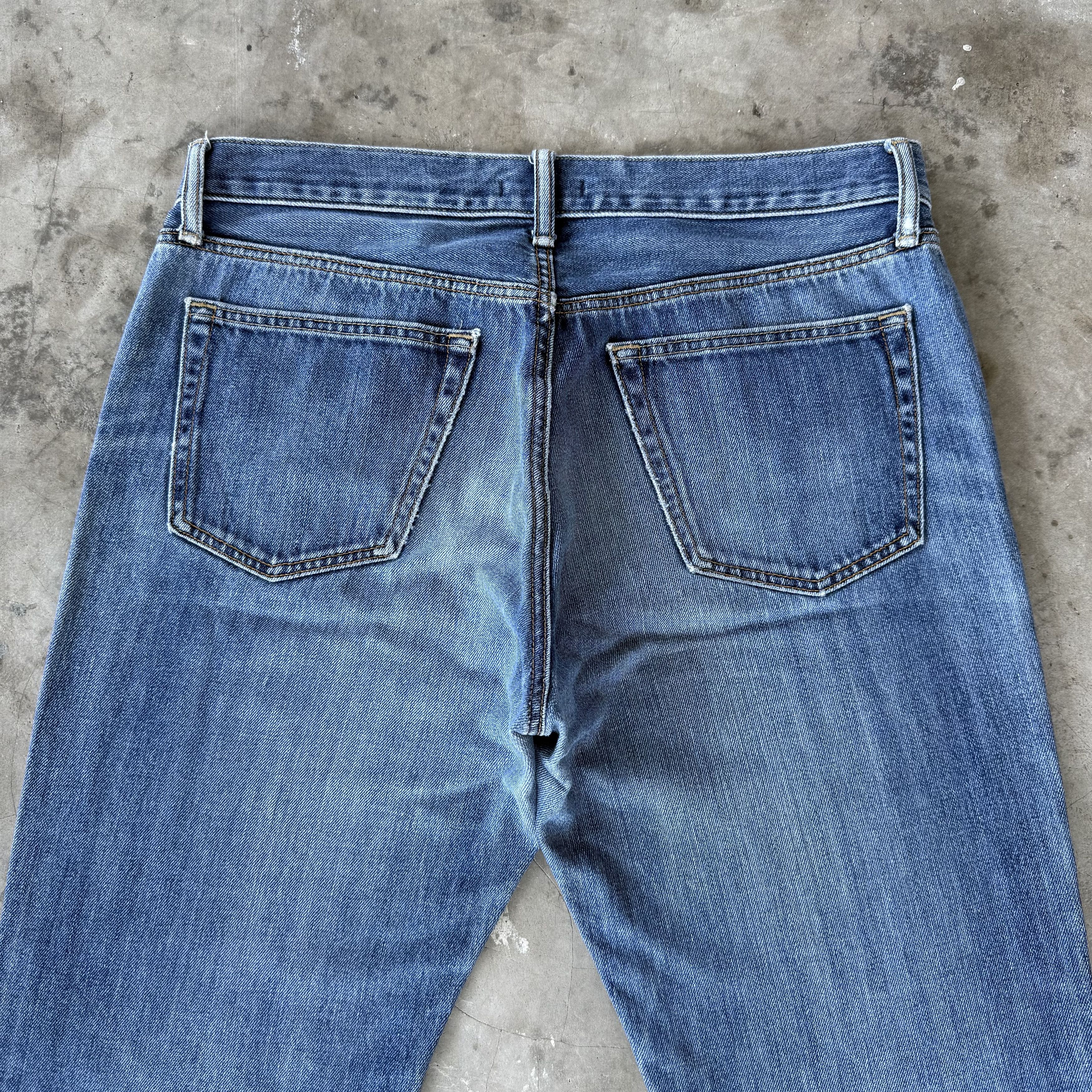 Japanese Brand W37x33 Vintage Japanese Stone Wash Faded Denim Jean Size US 37 - 8 Thumbnail