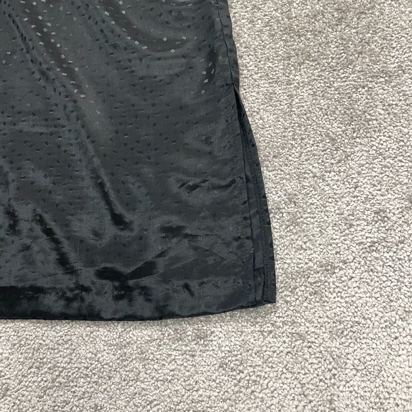 Vintage Unbranded Shift Dress Women Adult Small Black Silk Blend Sleeveless Party Argyle Zipper Womens Size S / US 4 / IT 40 - 6 Thumbnail