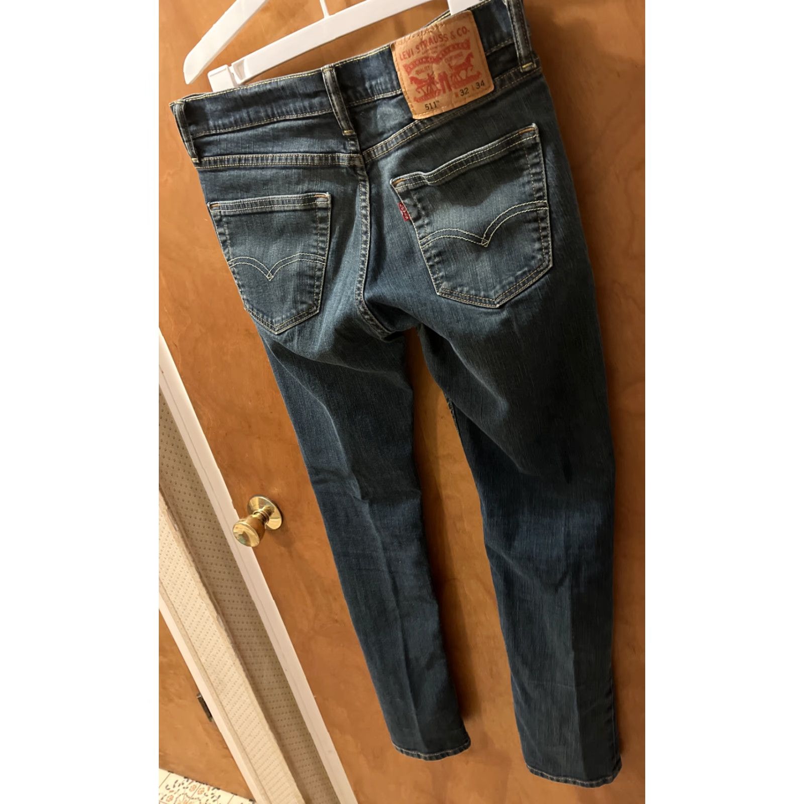 CO Levi Strauss & Co Men's 511 Slim Jeans Size 32x34 Blue Denim Size US 32 / EU 48 - 2 Thumbnail