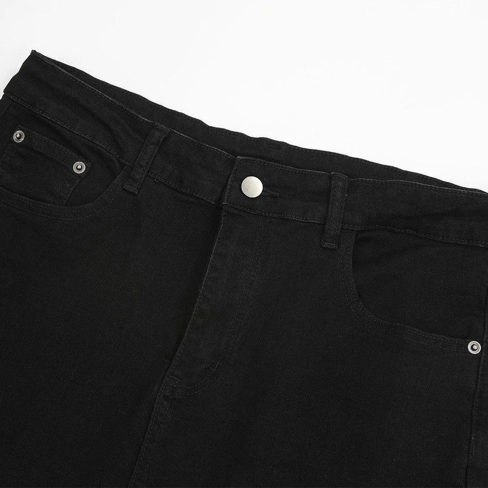 Jean Men's solid color simple loose casual straight jeans Size US 32 / EU 48 - 3 Thumbnail
