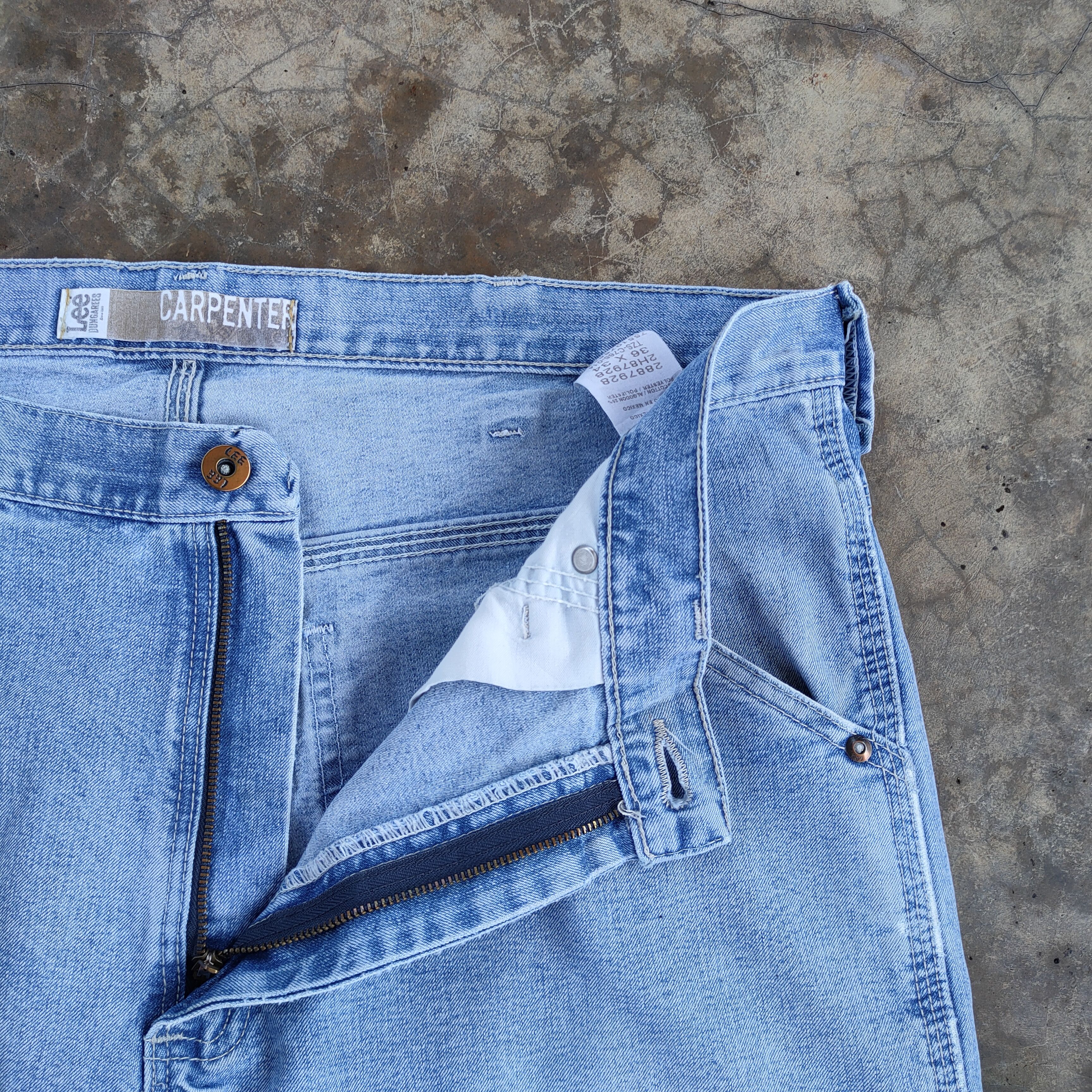 Lee VINTAGE LEE CARPENTER FADED JEANS DENIM PANTS Size US 38 / EU 54 - 9 Thumbnail