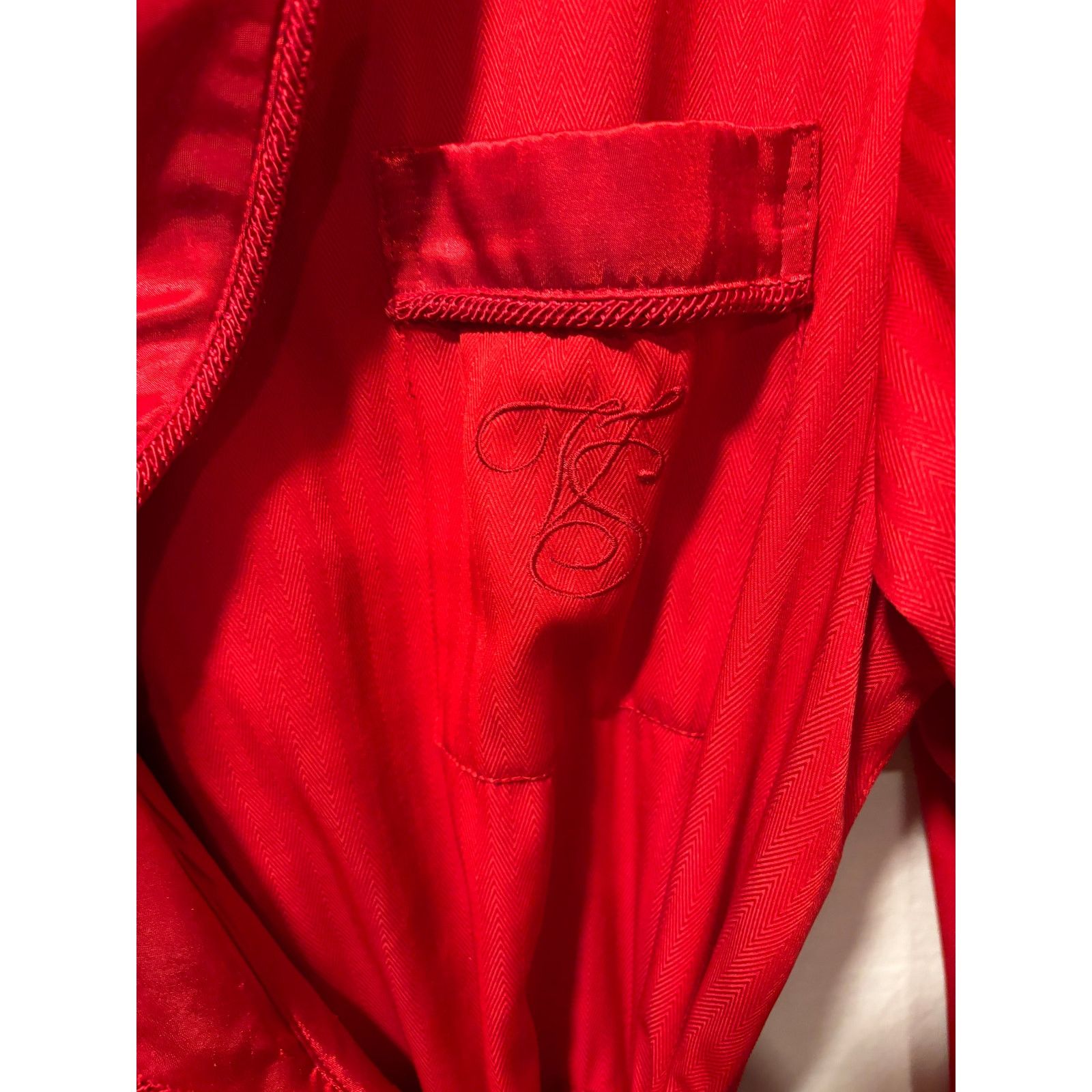 Victoria's Secret Victoria Secret Red Vintage Long Bath Robe Silk Satin XS/S Size ONE SIZE - 4 Thumbnail